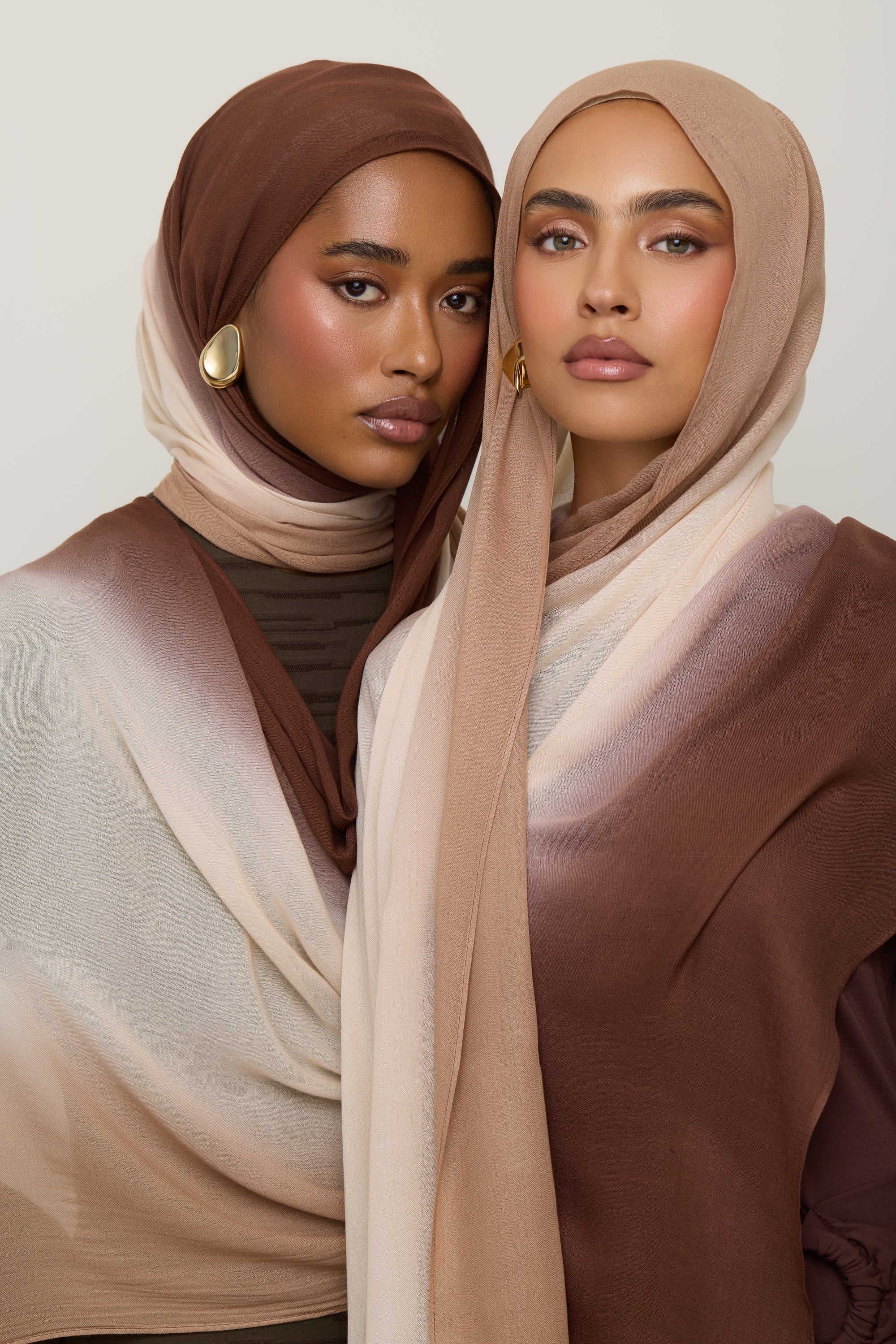 Ombre Modal Hijab - Sand Dollar Hijab Veiled 