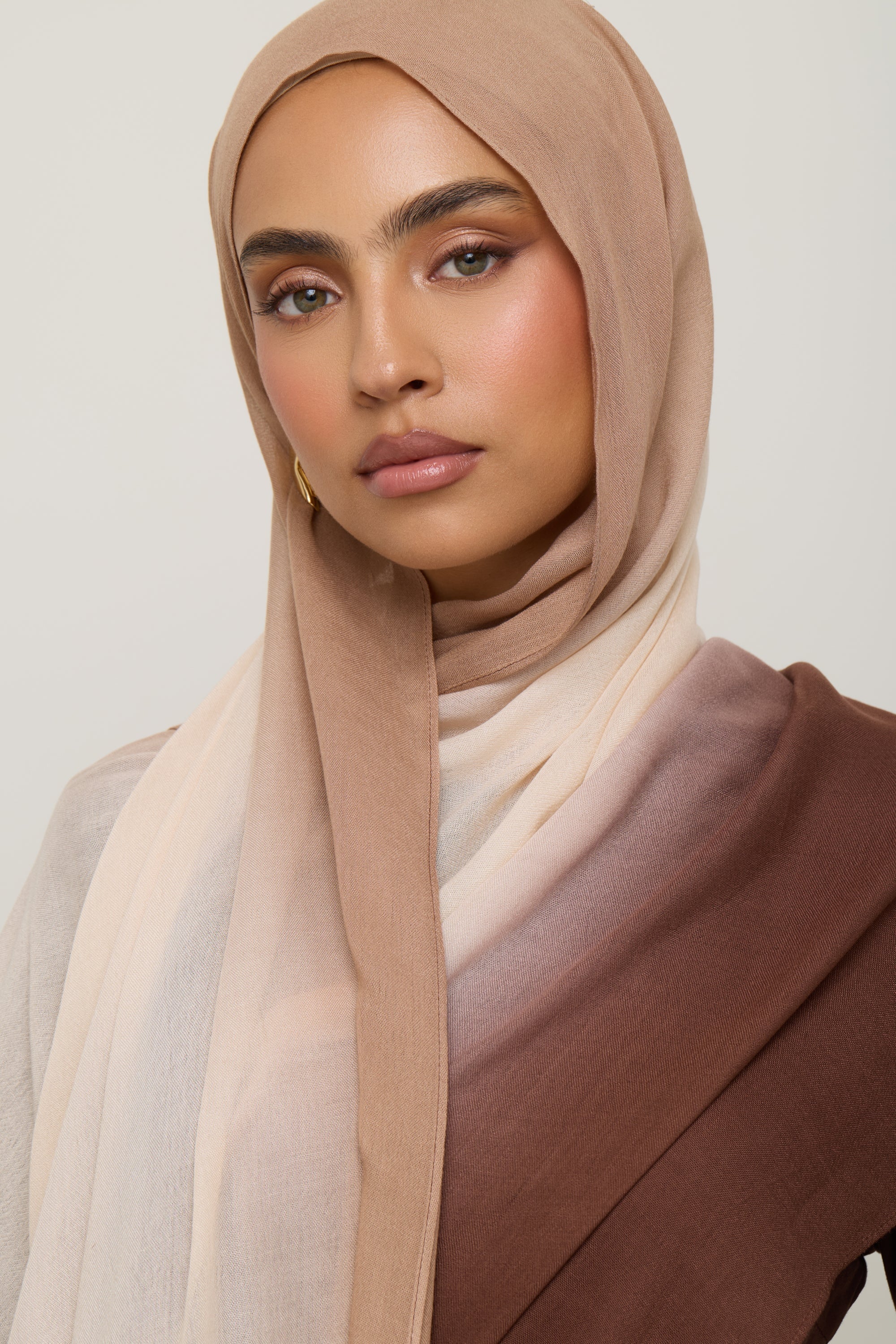 Ombre Modal Hijab - Sand Dollar Hijab Veiled 