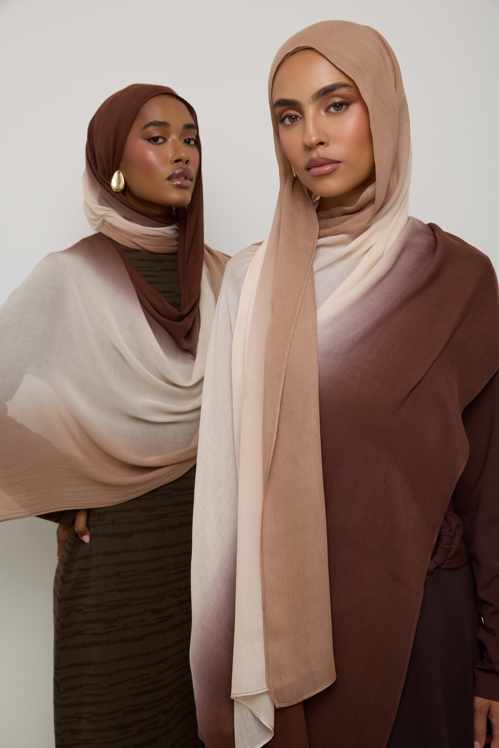 Ombre Modal Hijab - Sand Dollar Hijab Veiled 