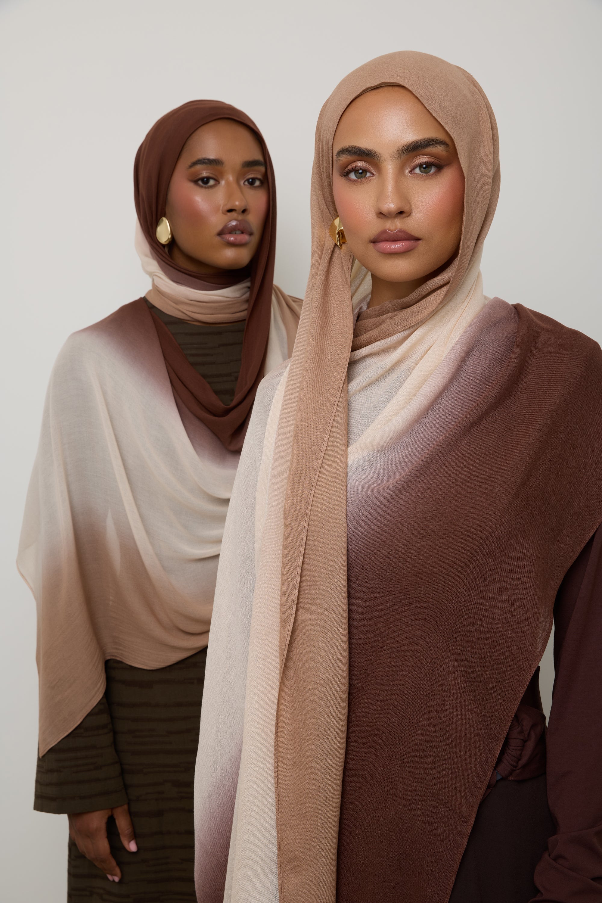 Ombre Modal Hijab - Sand Dollar Hijab Veiled 