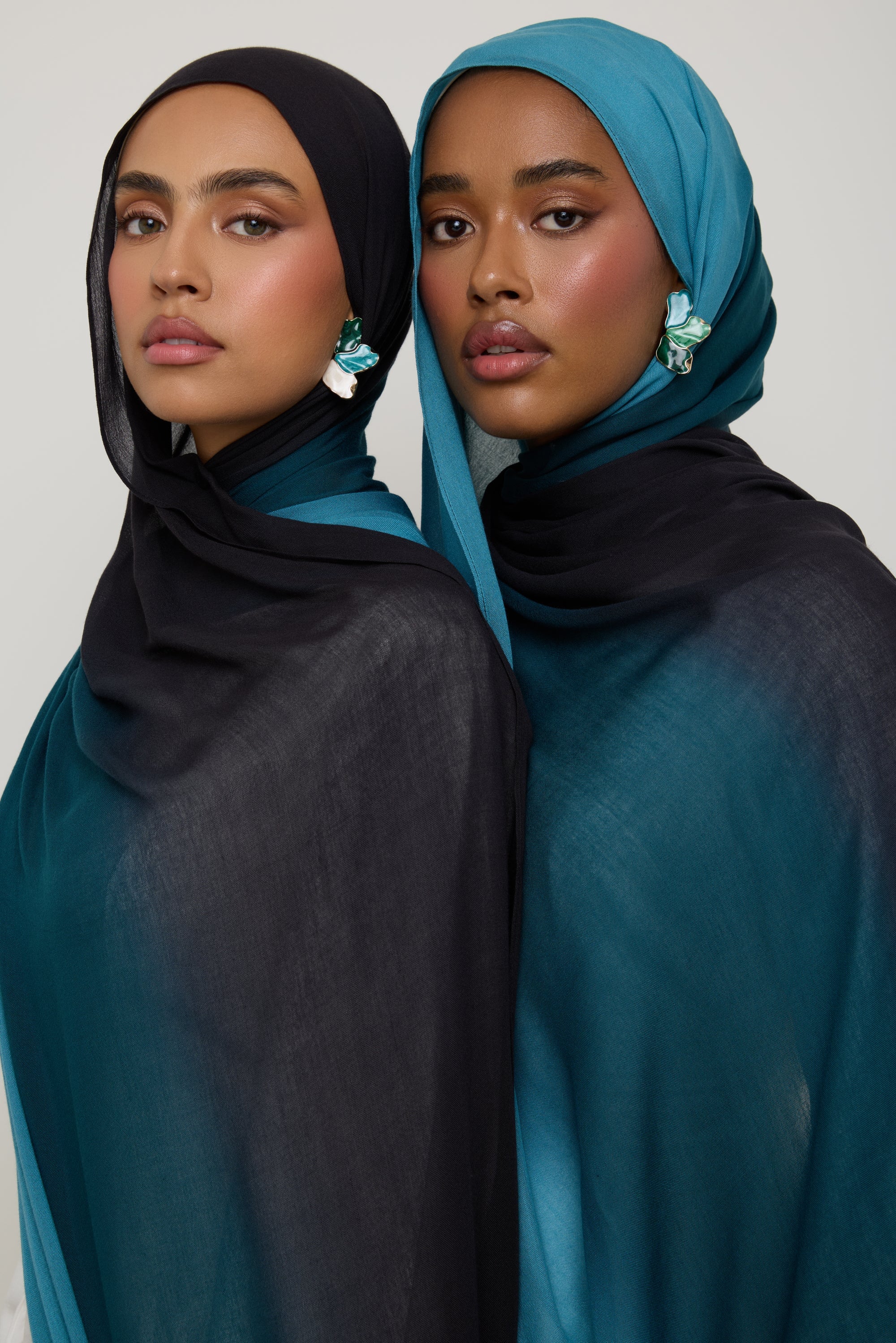 Ombre Modal Hijab - Sea Depths Hijab Veiled 