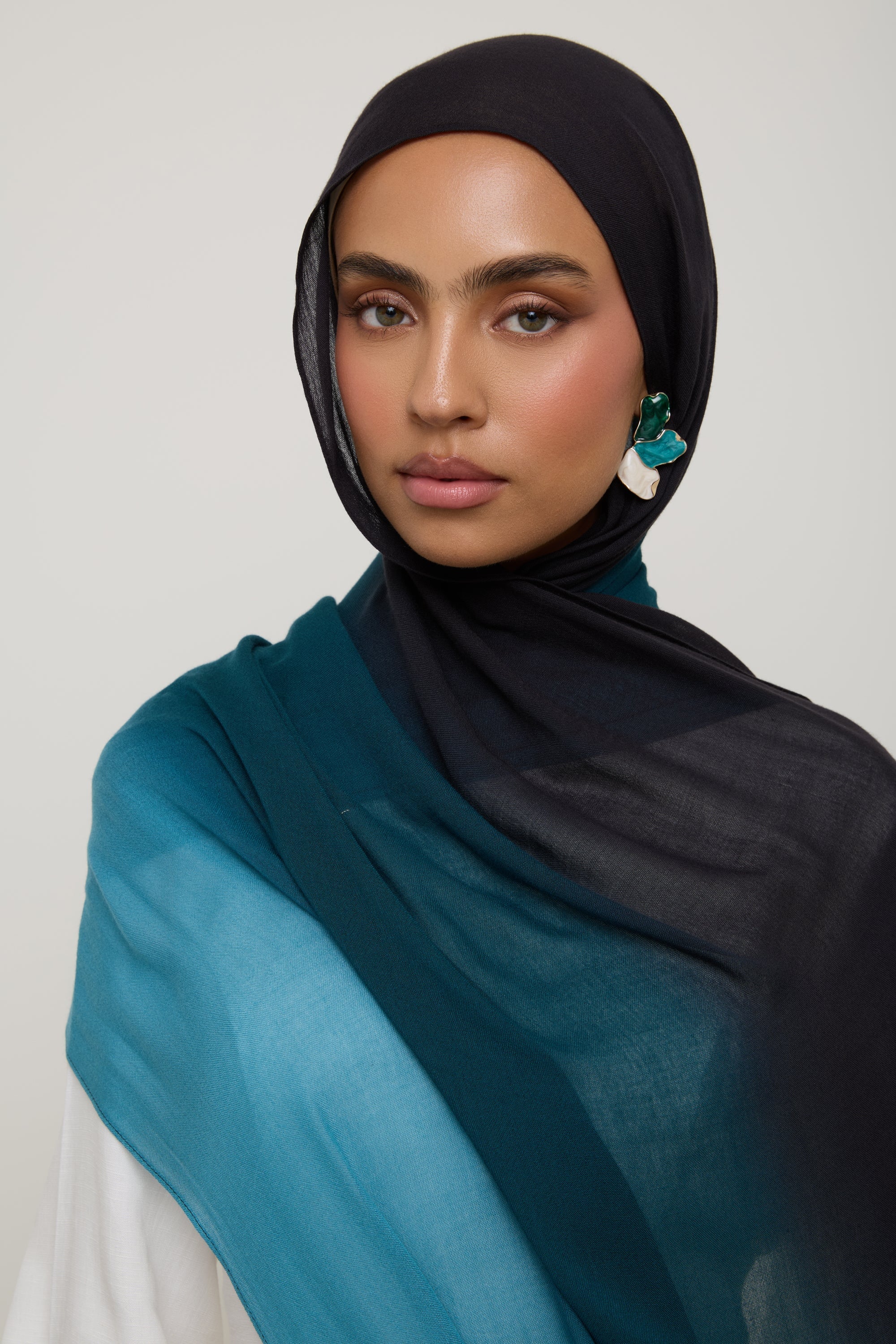 Ombre Modal Hijab - Sea Depths Hijab Veiled 