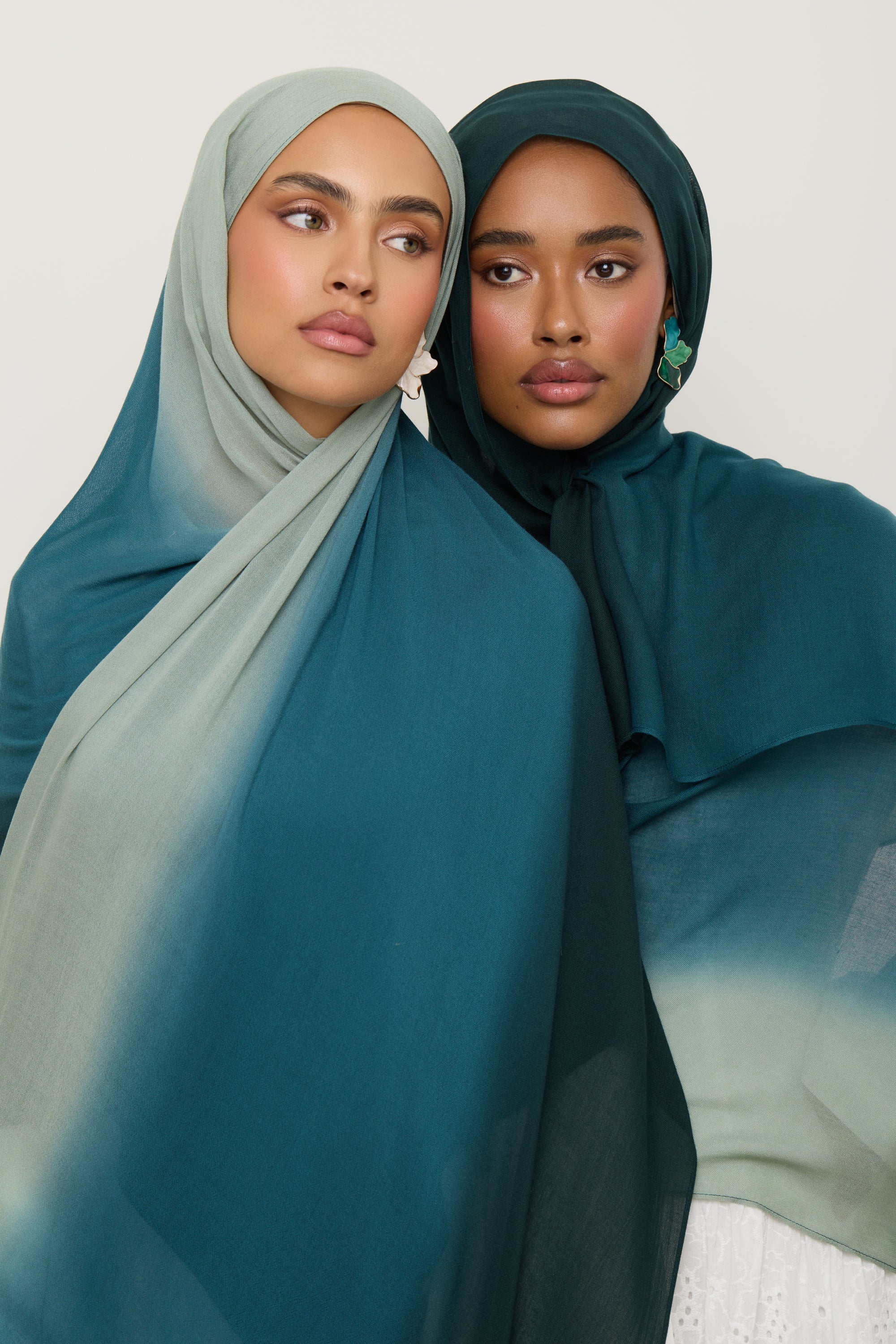 Ombre Modal Hijab - Spruce Hijab Veiled 
