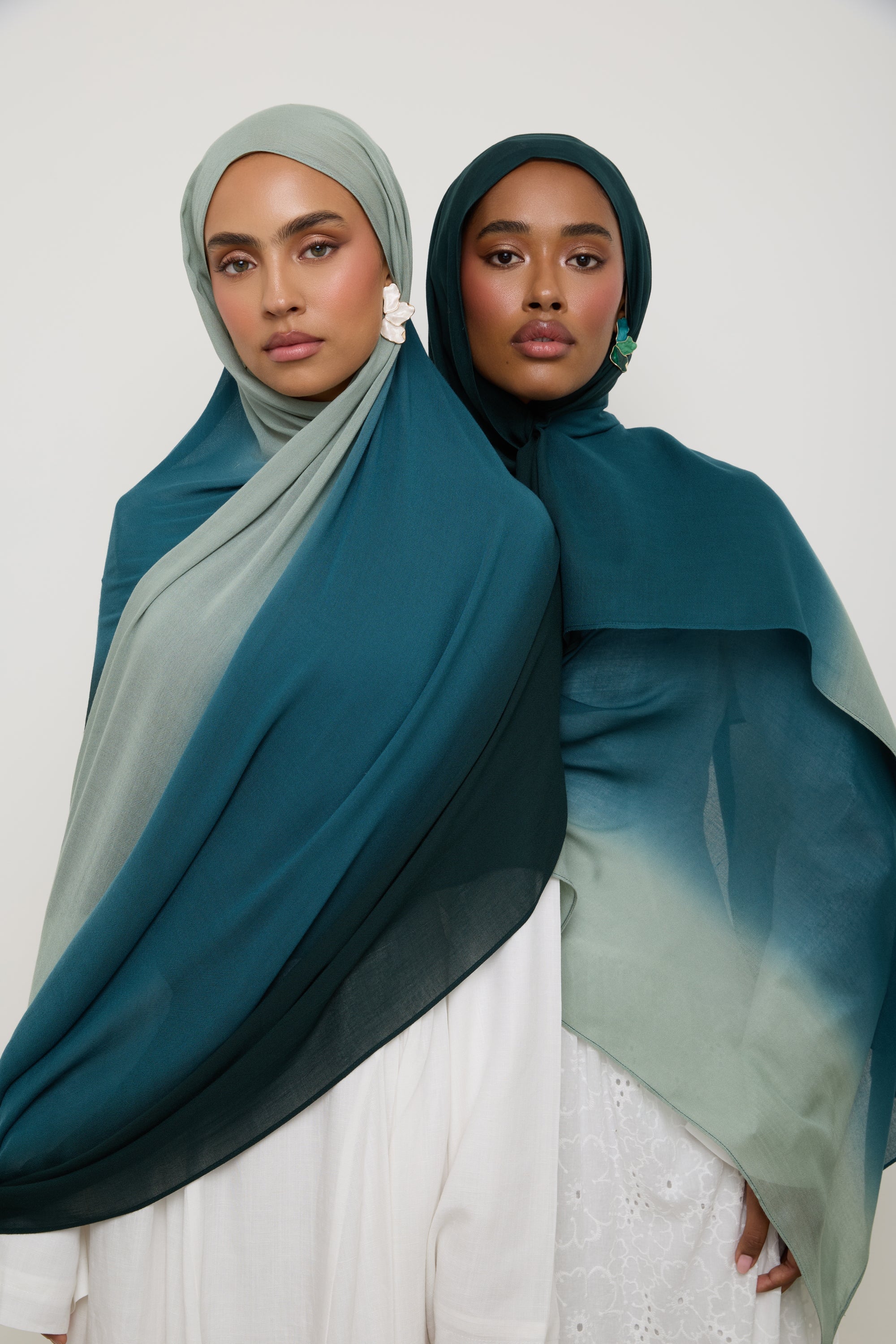 Ombre Modal Hijab - Spruce Hijab Veiled 