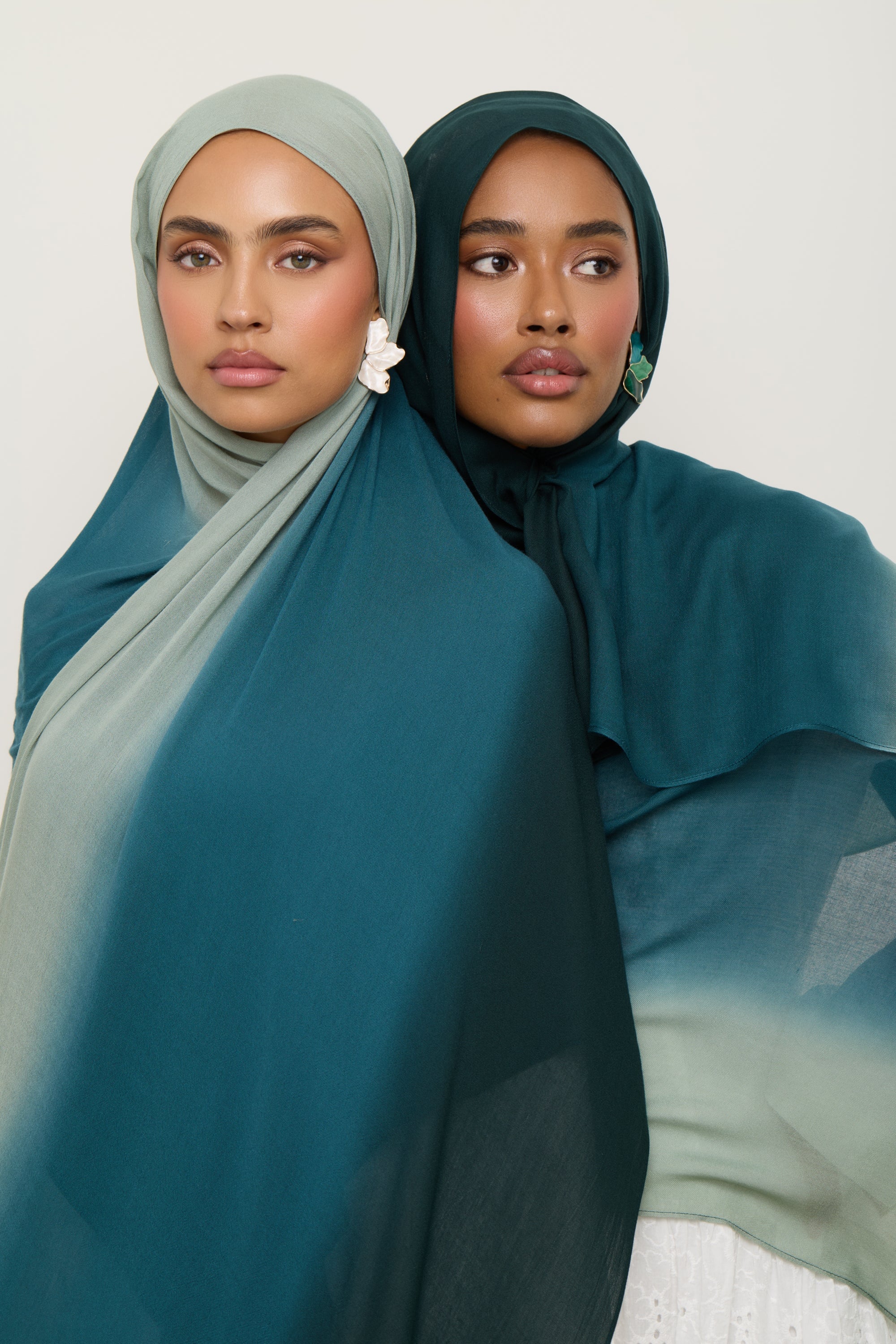 Ombre Modal Hijab - Spruce Hijab Veiled 