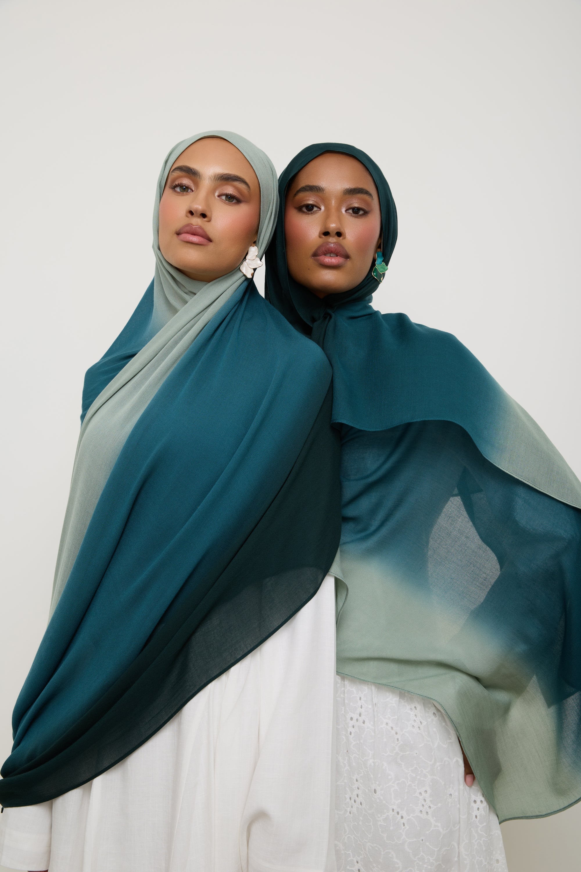 Ombre Modal Hijab - Spruce Hijab Veiled 