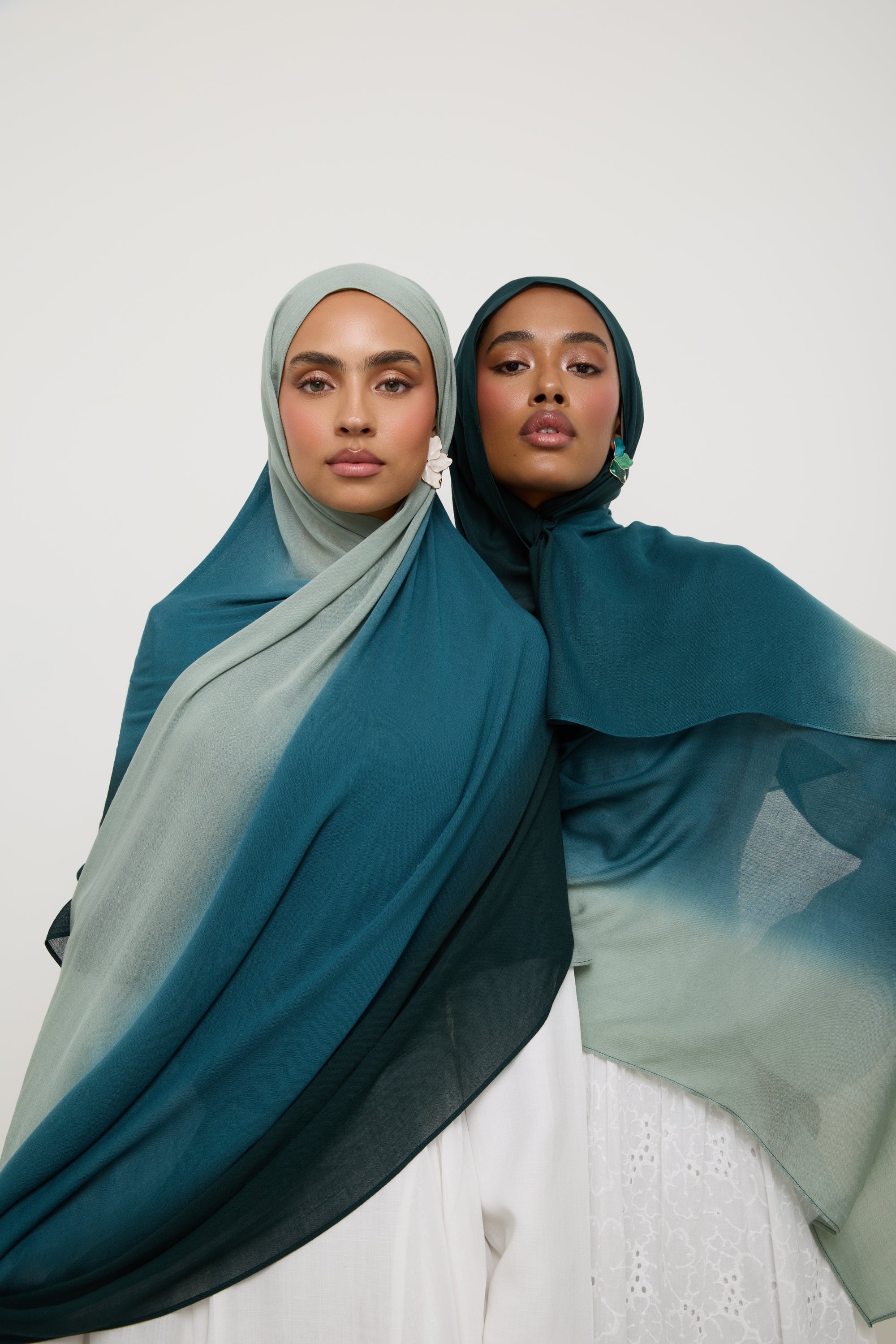 Ombre Modal Hijab - Spruce Hijab Veiled 