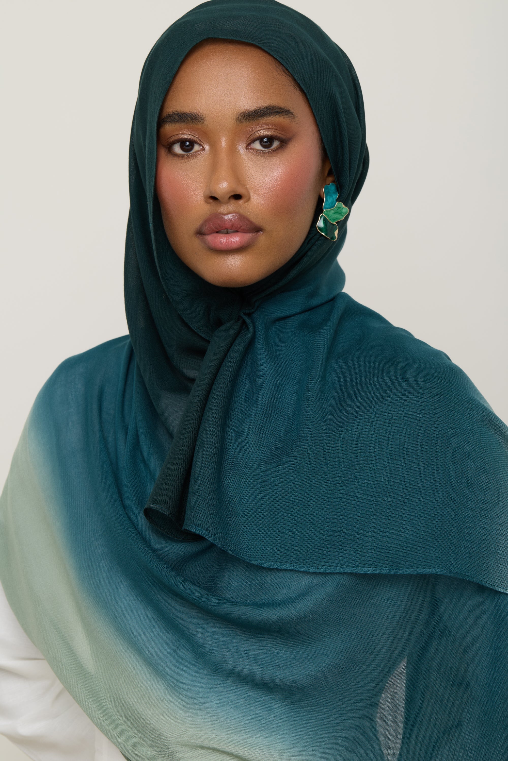 Ombre Modal Hijab - Spruce Hijab Veiled 