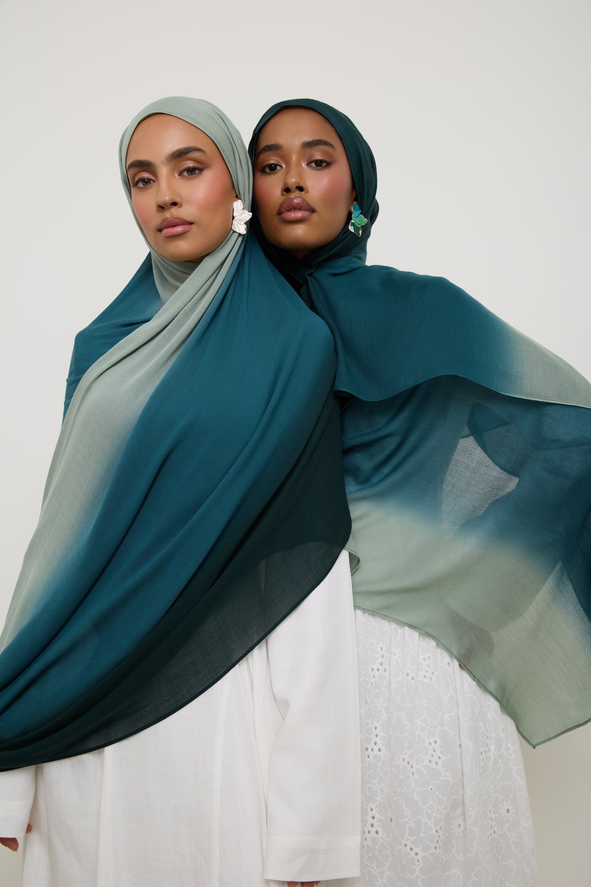 Ombre Modal Hijab - Spruce Hijab Veiled 