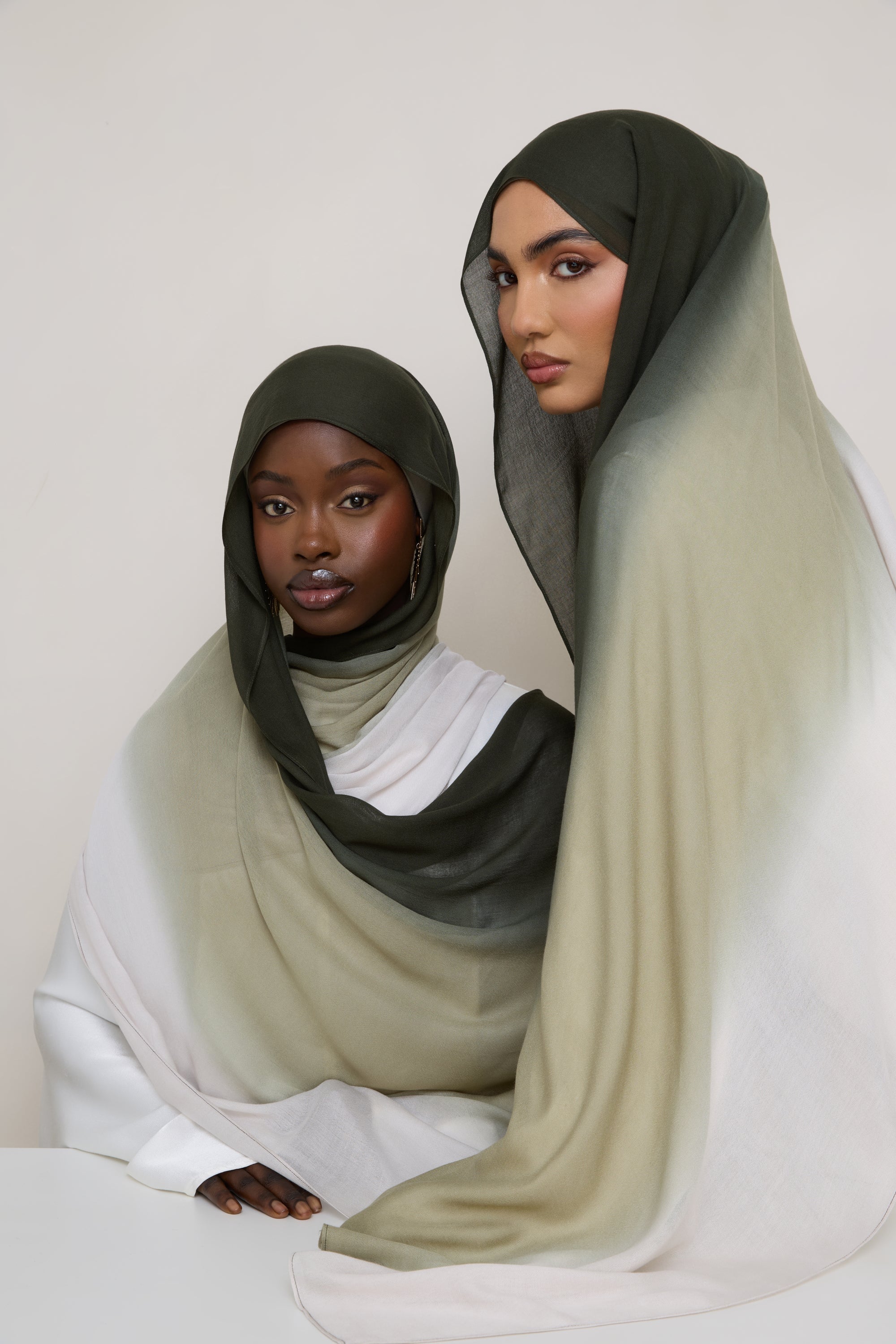Ombre Modal Hijab - Tea Forest Hijabs Veiled 