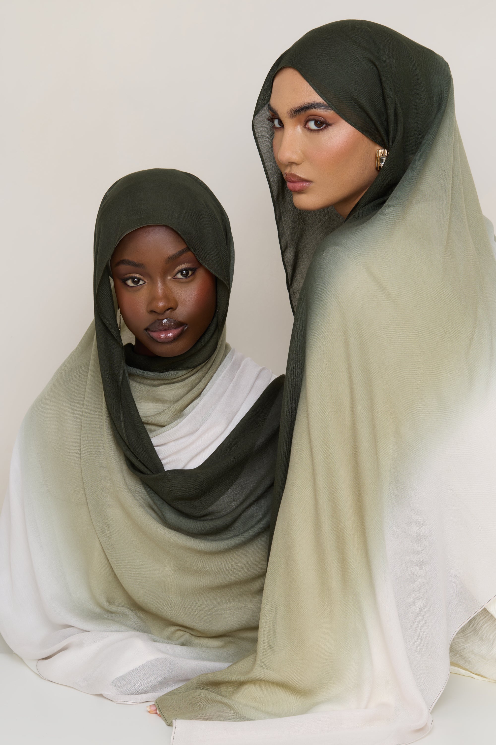 Ombre Modal Hijab - Tea Forest Hijabs Veiled 