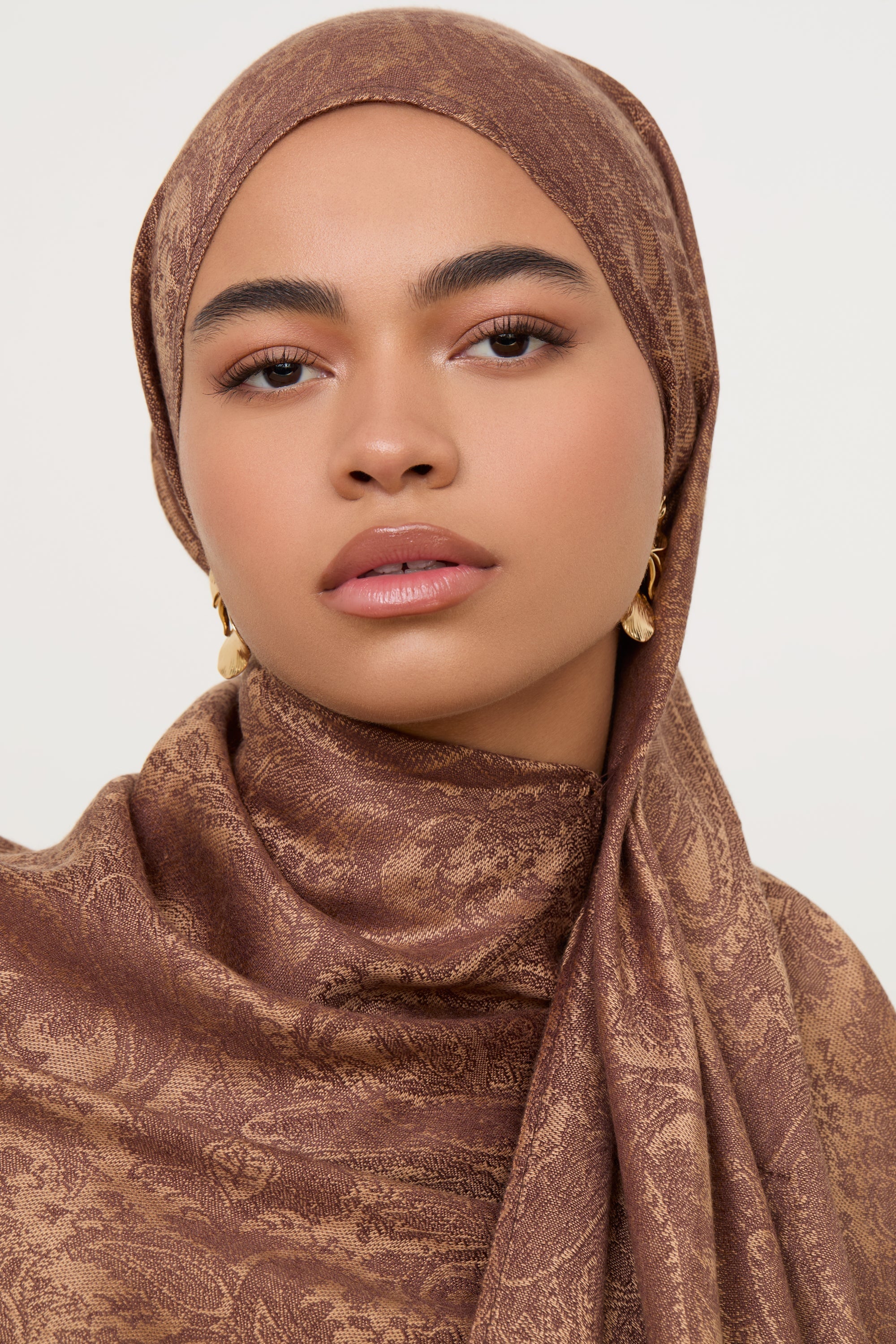 Pashmina Hijab Scarf - Cocoa Hijabs Veiled 