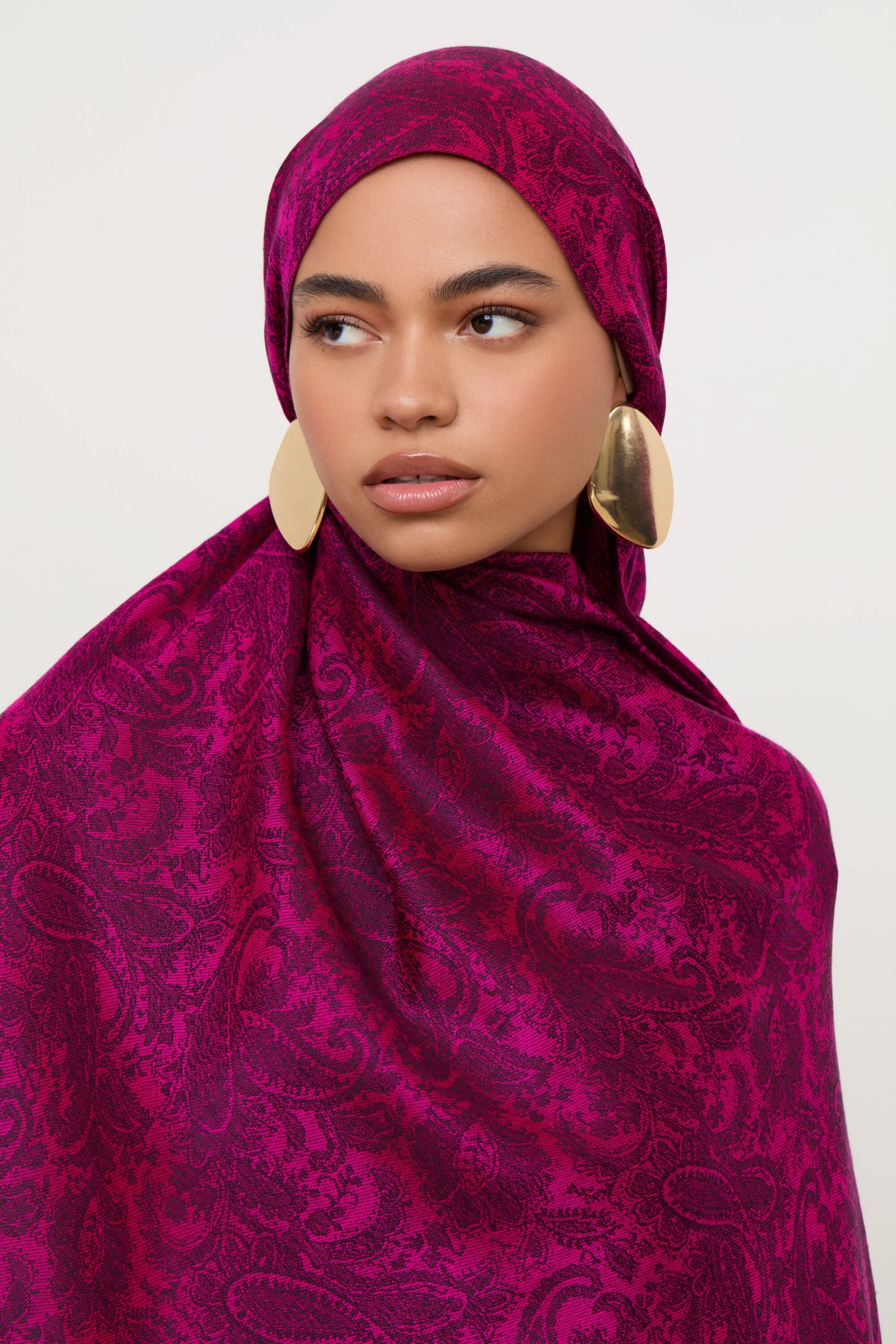 Pashmina Hijab Scarf - Pomegranate Hijabs Veiled 