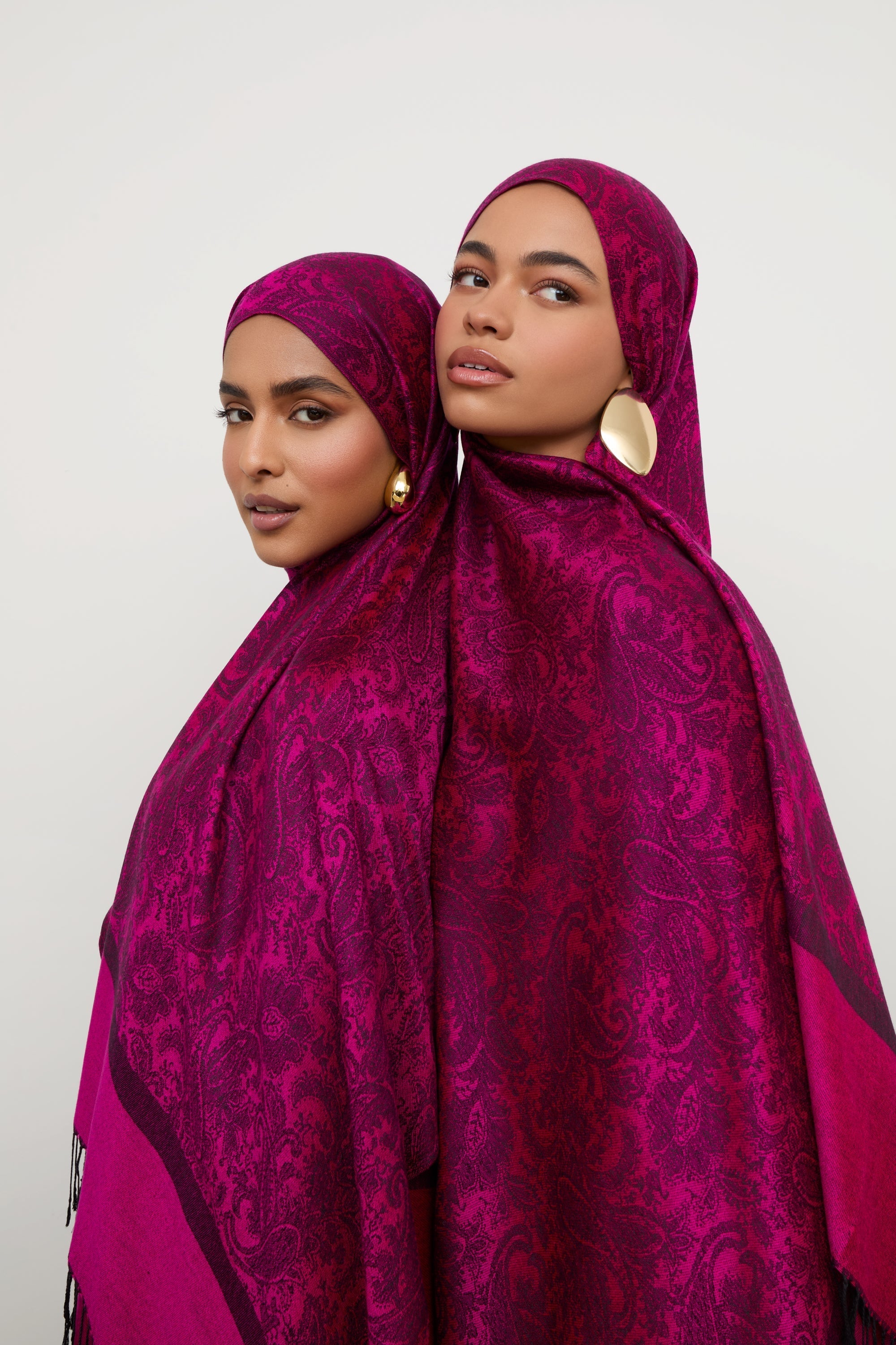 Pashmina Hijab Scarf - Pomegranate Hijabs Veiled 