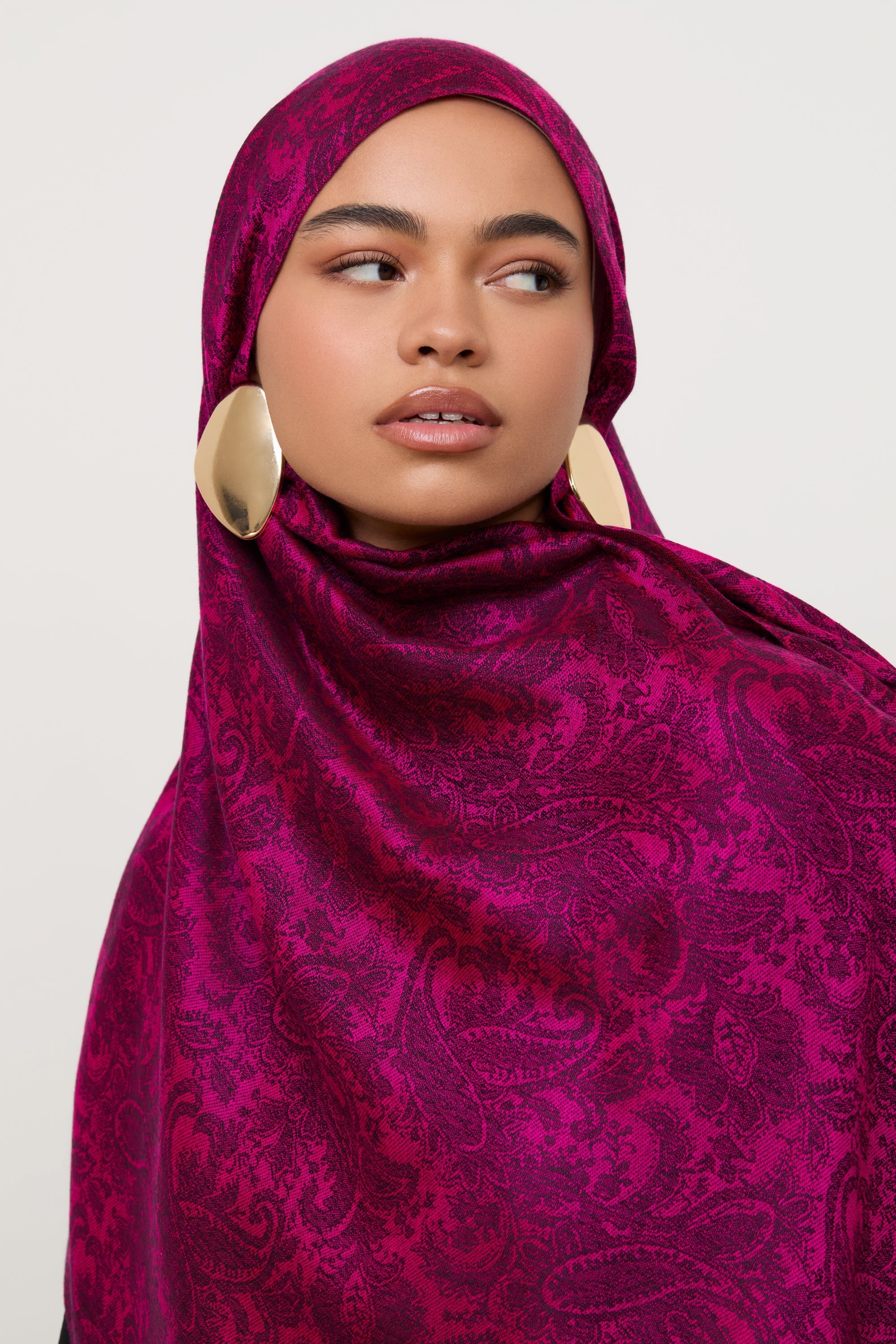 Pashmina Hijab Scarf - Pomegranate Hijabs Veiled 