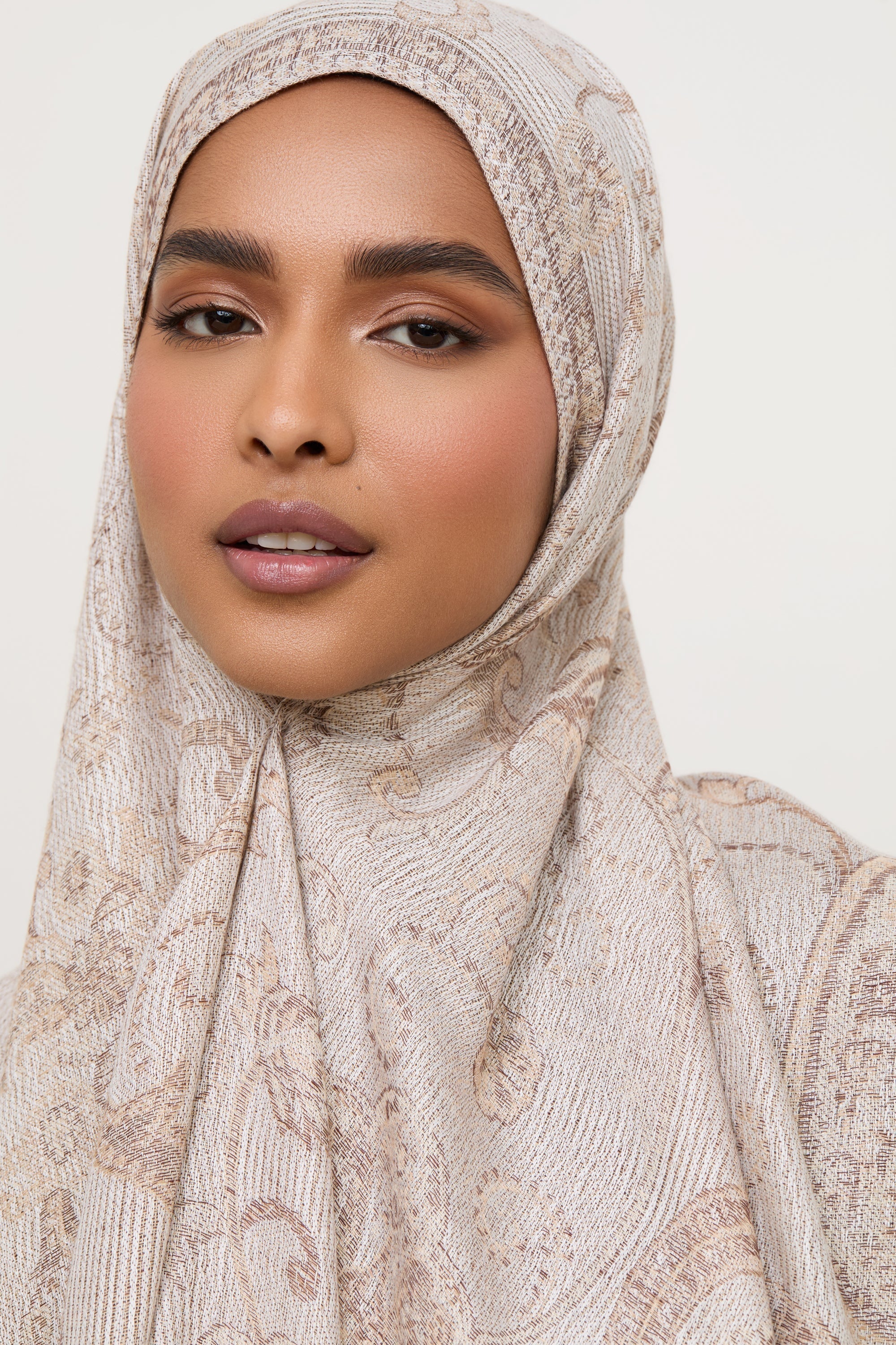 Pashmina Hijab Scarf - Stone Hijabs Veiled 