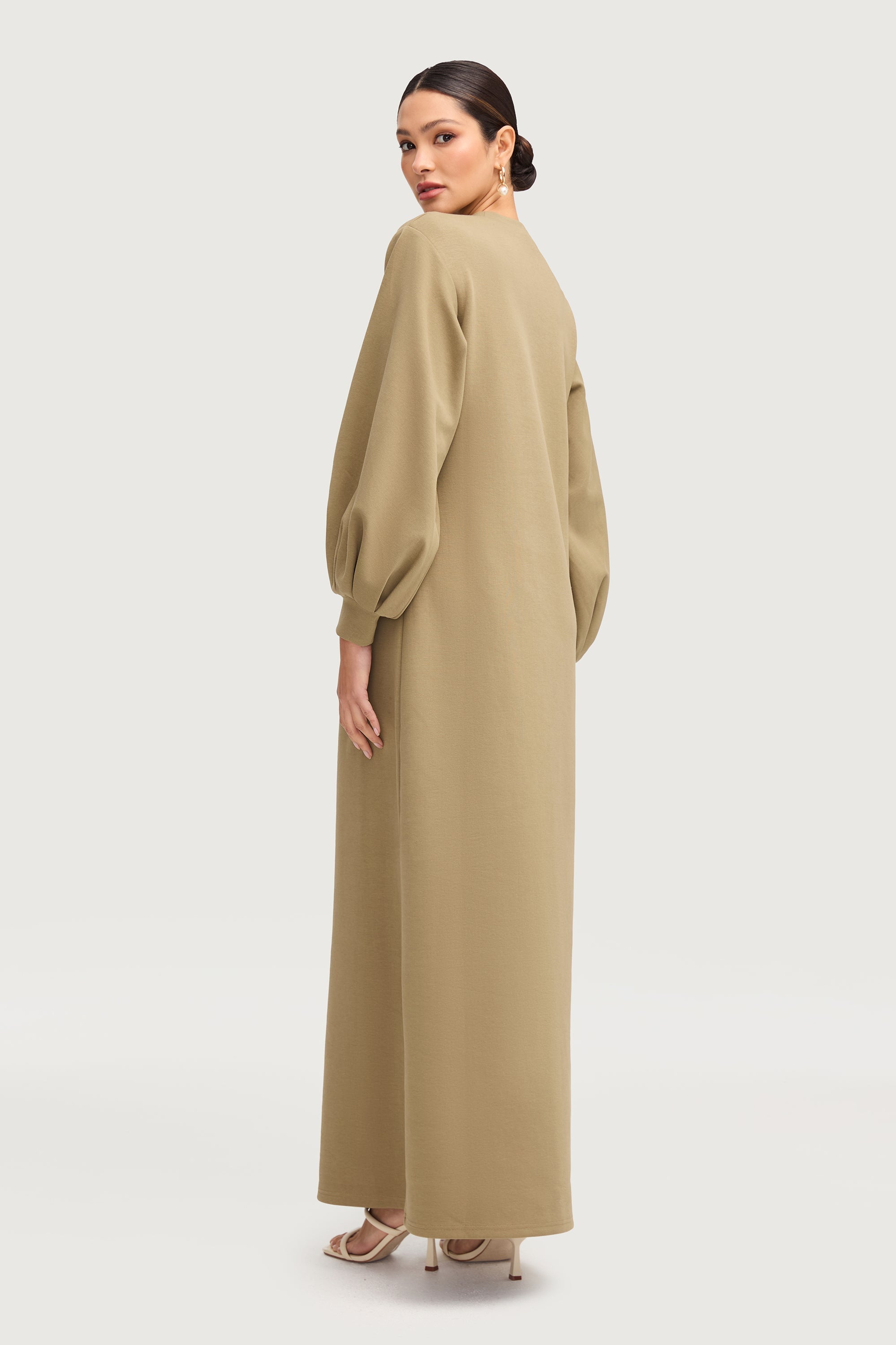 Payton Balloon Sleeve Abaya - Sage Abayas Veiled 