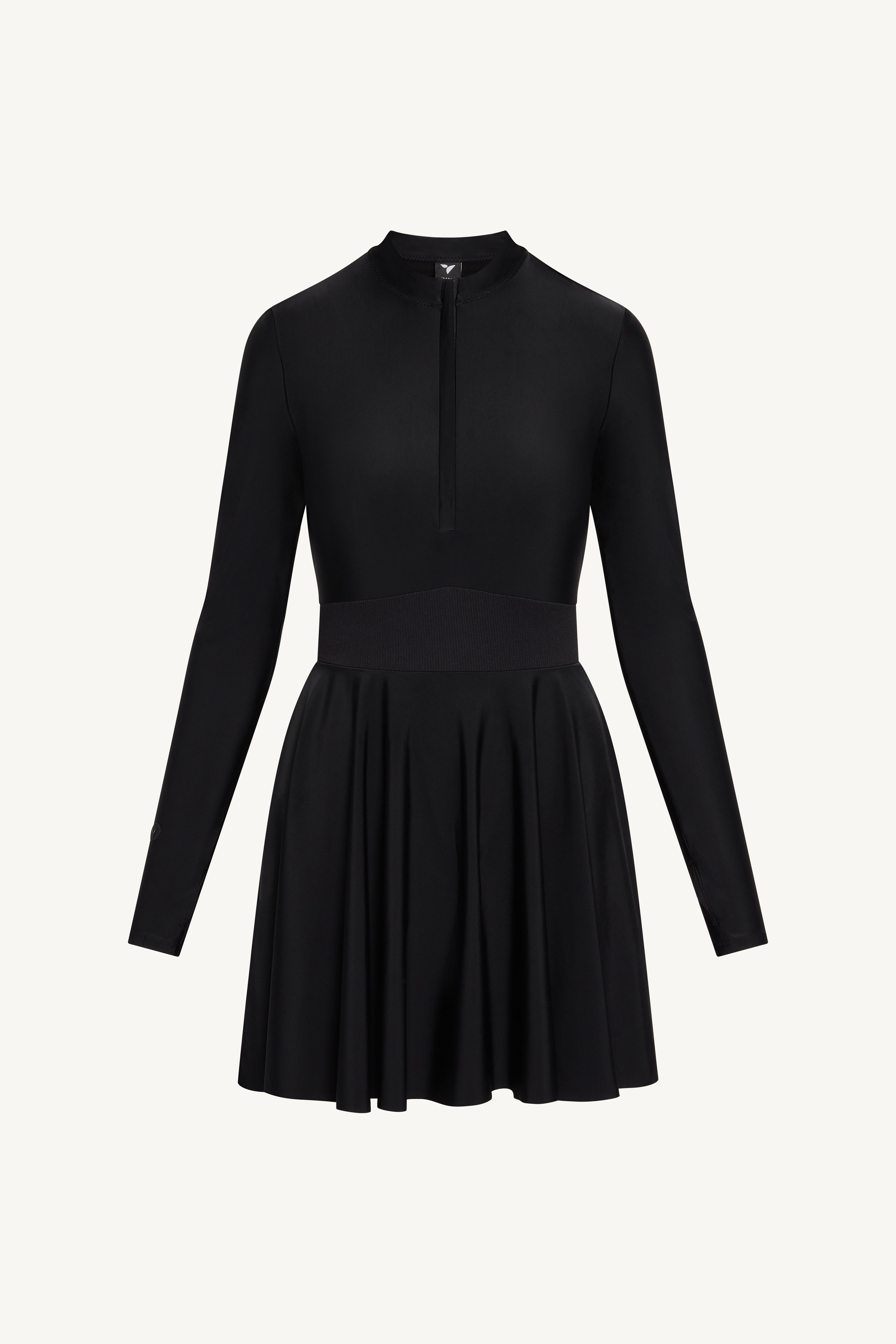 Peplum Swimsuit Tunic - Black Swim Veiled 