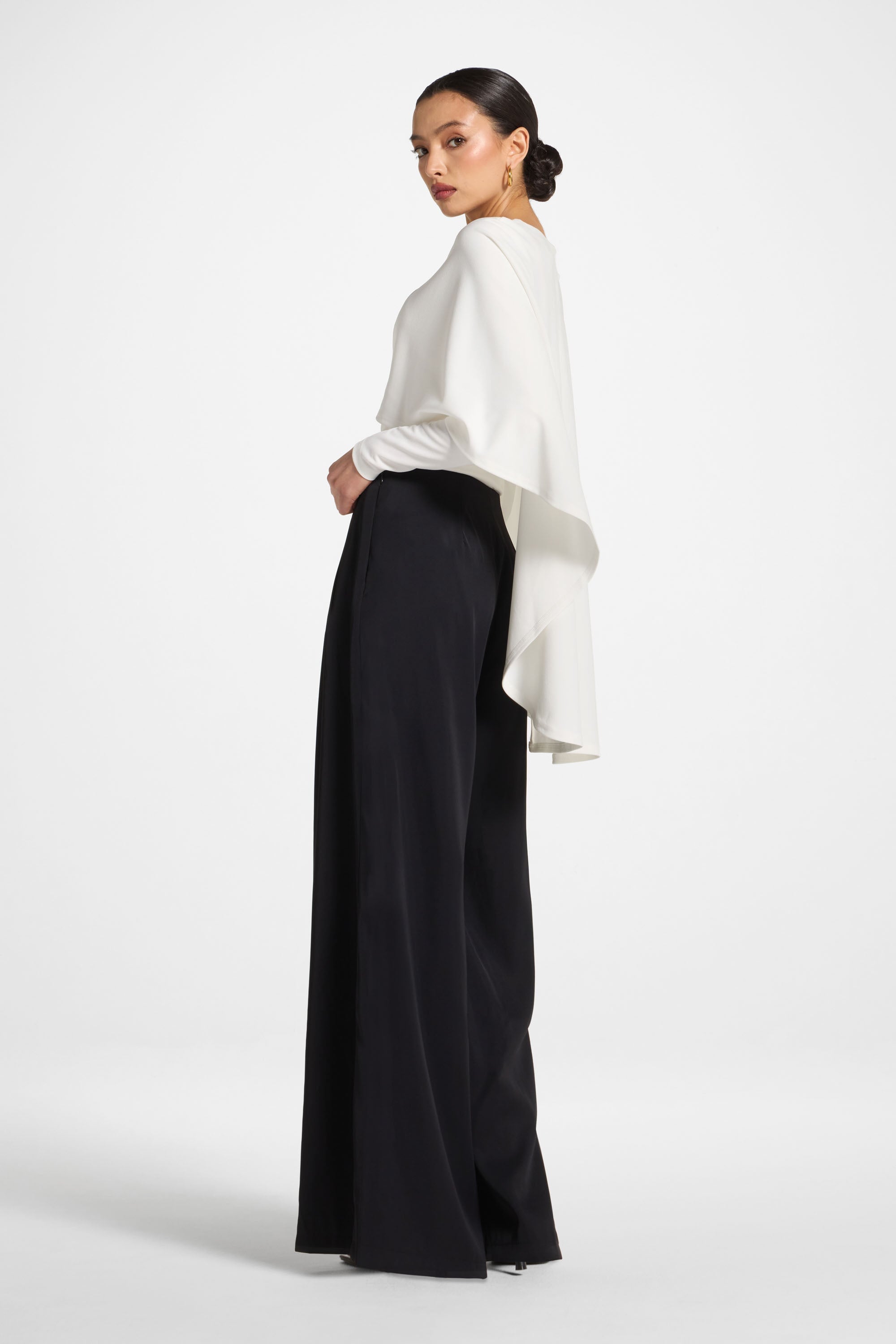Pleat Pants - Black Abayas Veiled 