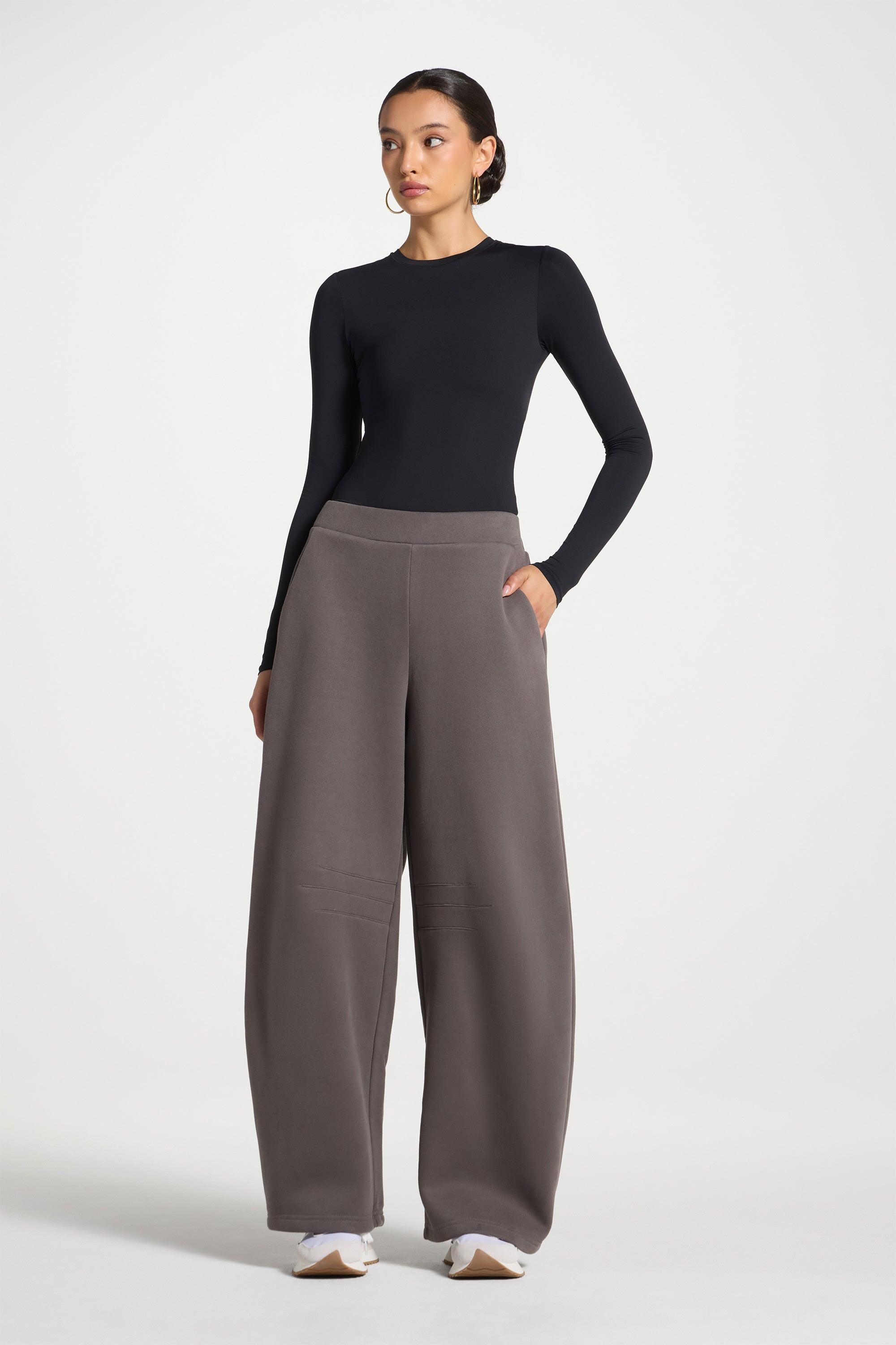 Pleated Lounge Top & Pants Set - Iron Abayas Veiled 