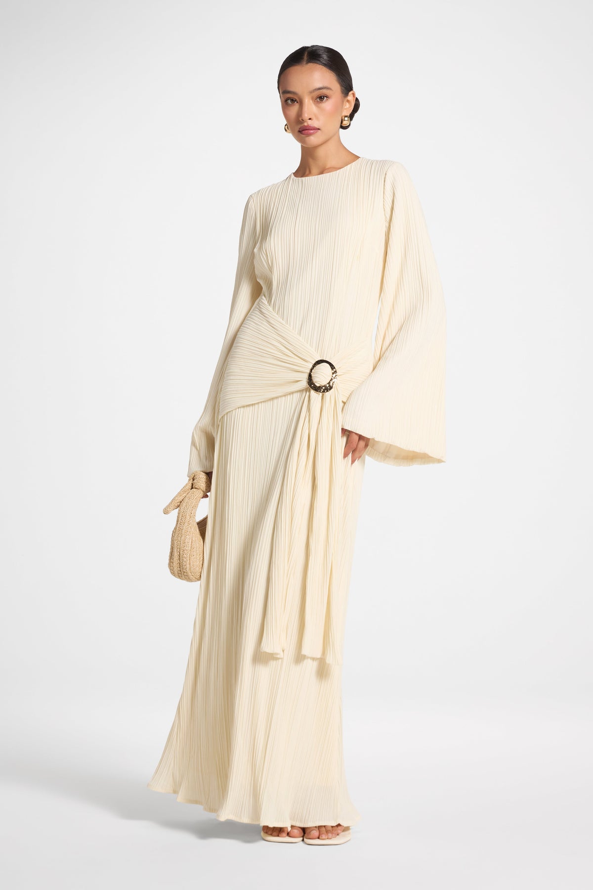 Plissé Maxi Dress - Moonlight Dress Veiled 