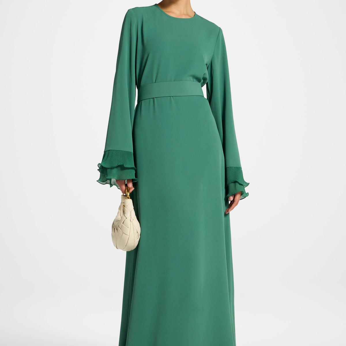 green plisse maxi dress Olive Green Plisse One-Shoulder Maxi Dress | Womens | XX-Small (Available in XS, S, M, L, XL) | 100% Polyester