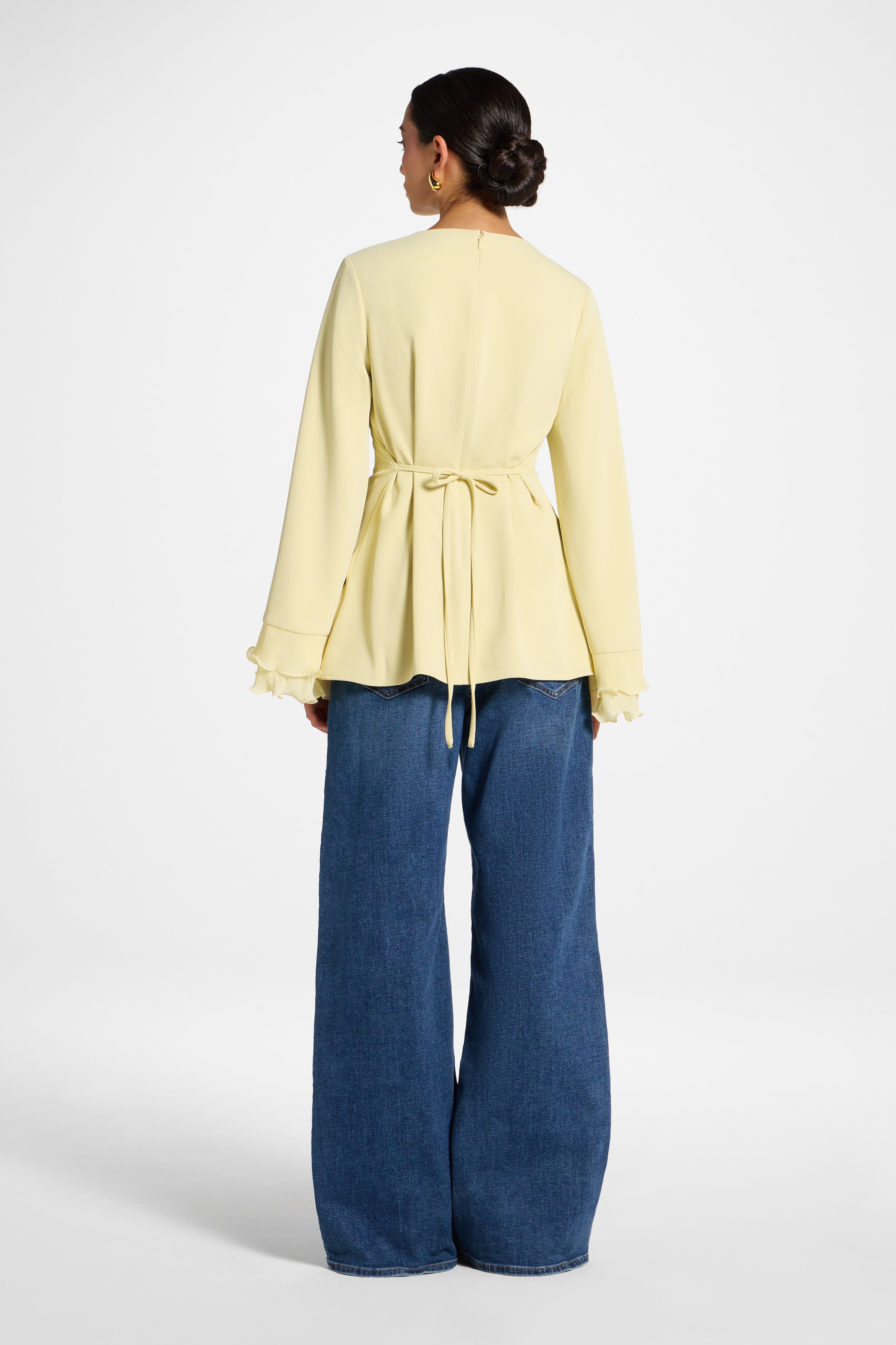 Plisse Top - Honeydew Abayas Veiled 