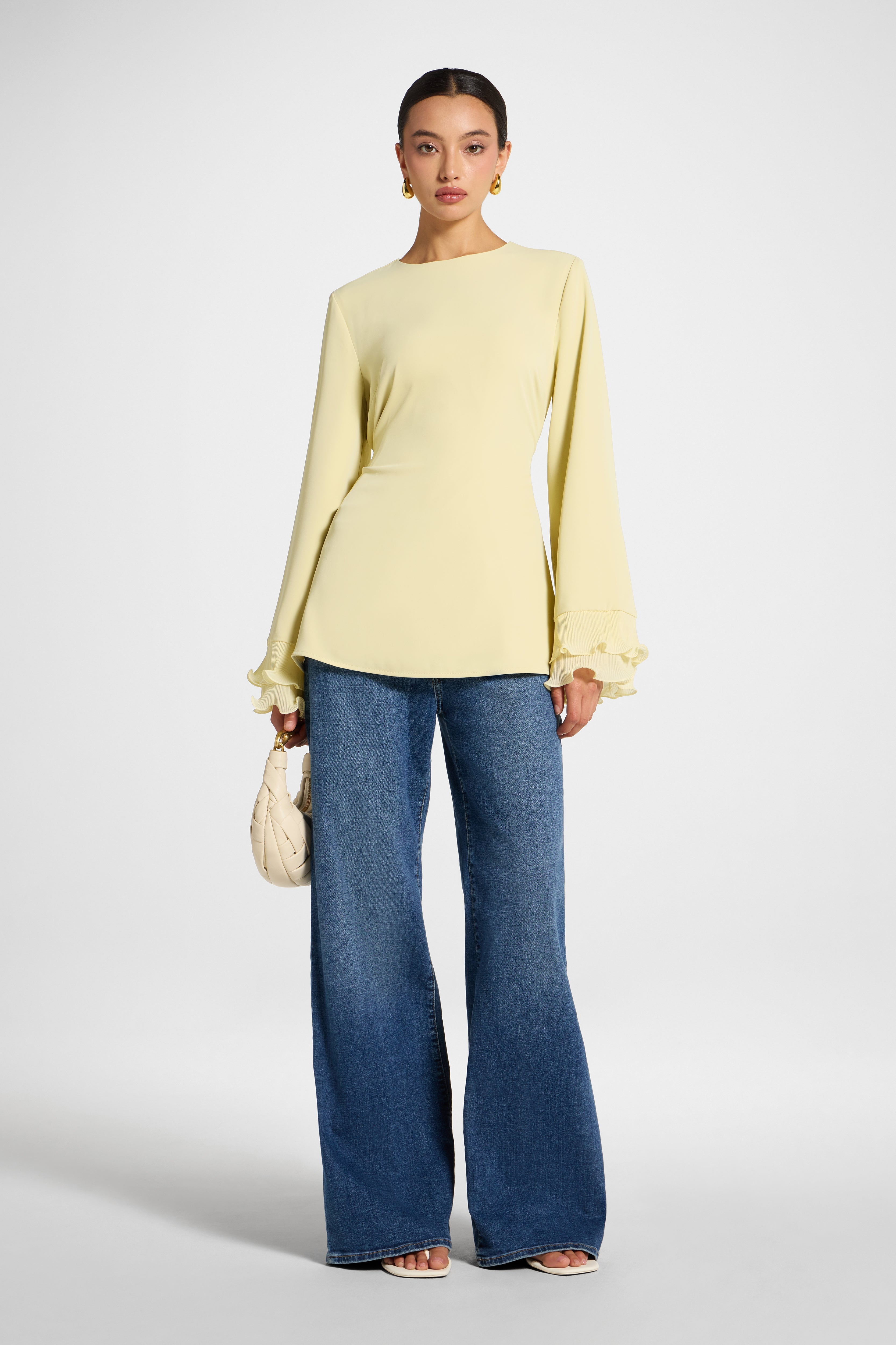 Plisse Top - Honeydew Abayas Veiled 