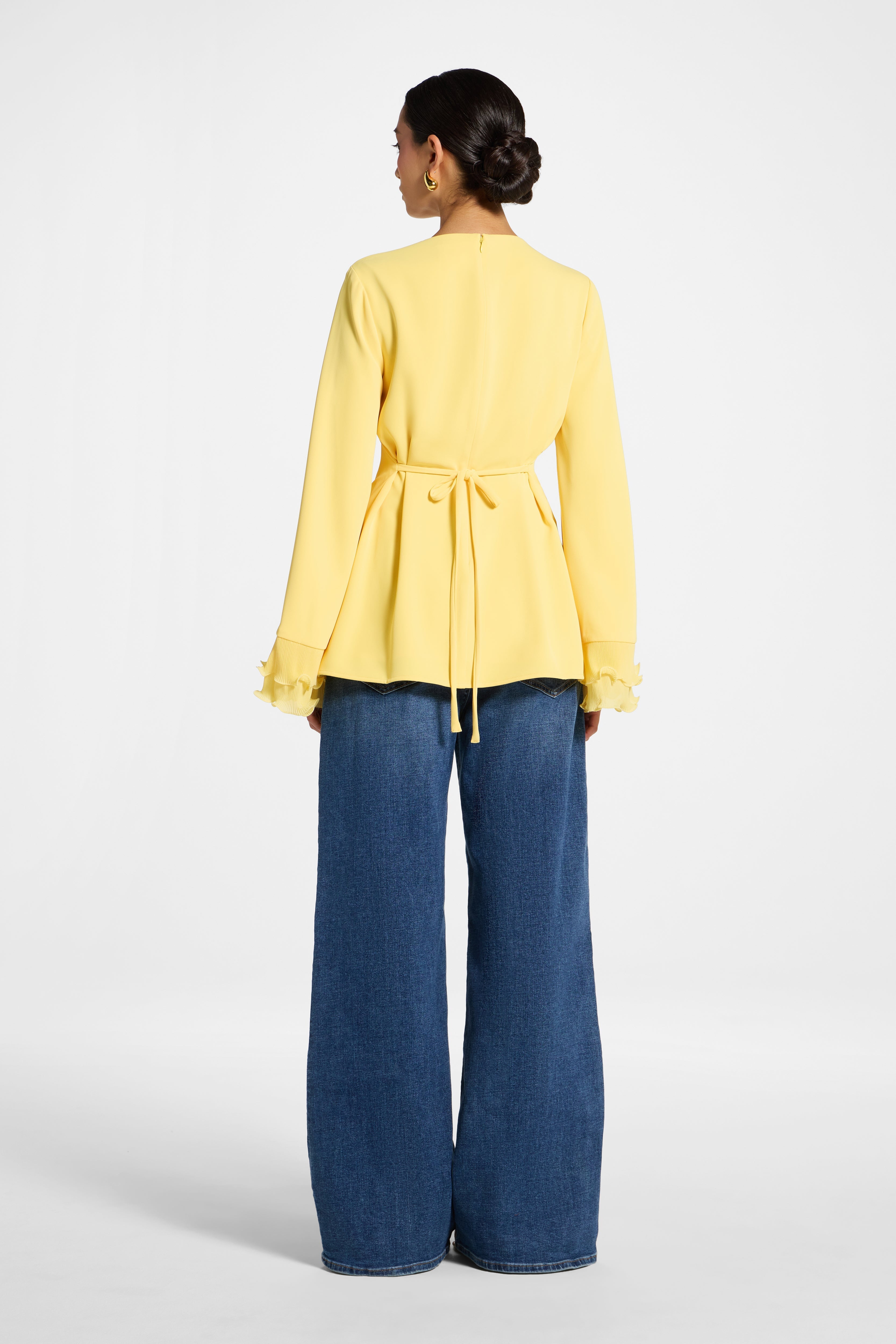 Plisse Top - Marigold Abayas Veiled 