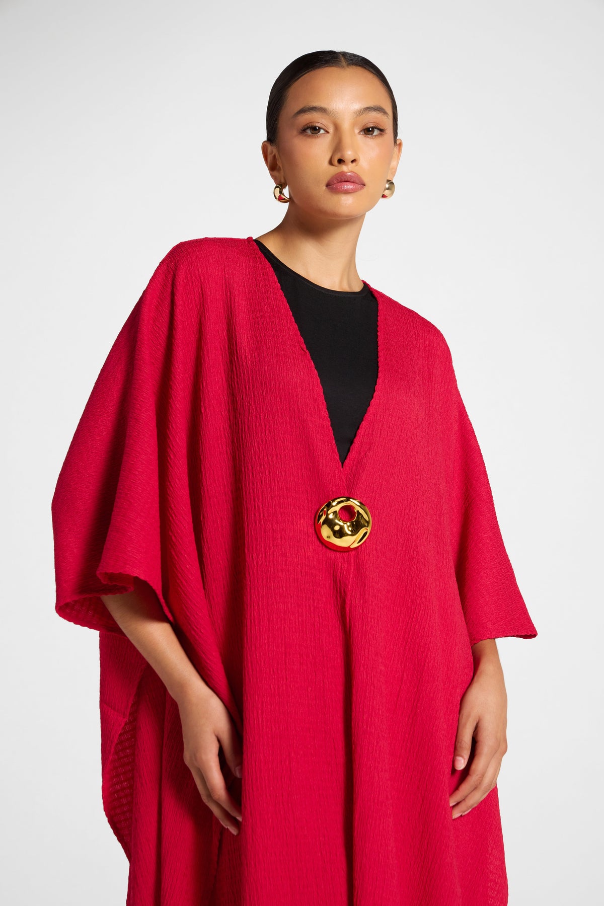 Poncho & Pant Set - Cherry Pants Veiled 