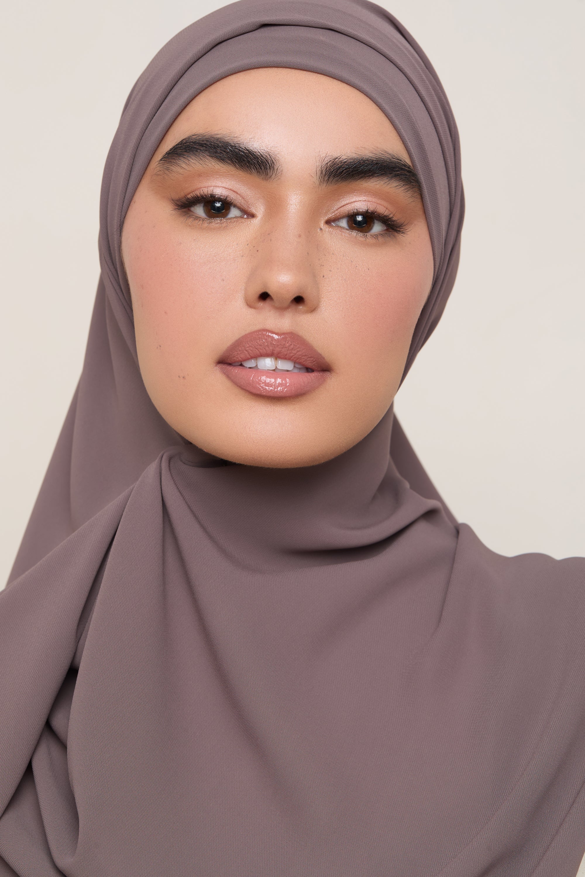 Premium Chiffon Hijab - Plum Truffle Hijabs Veiled 