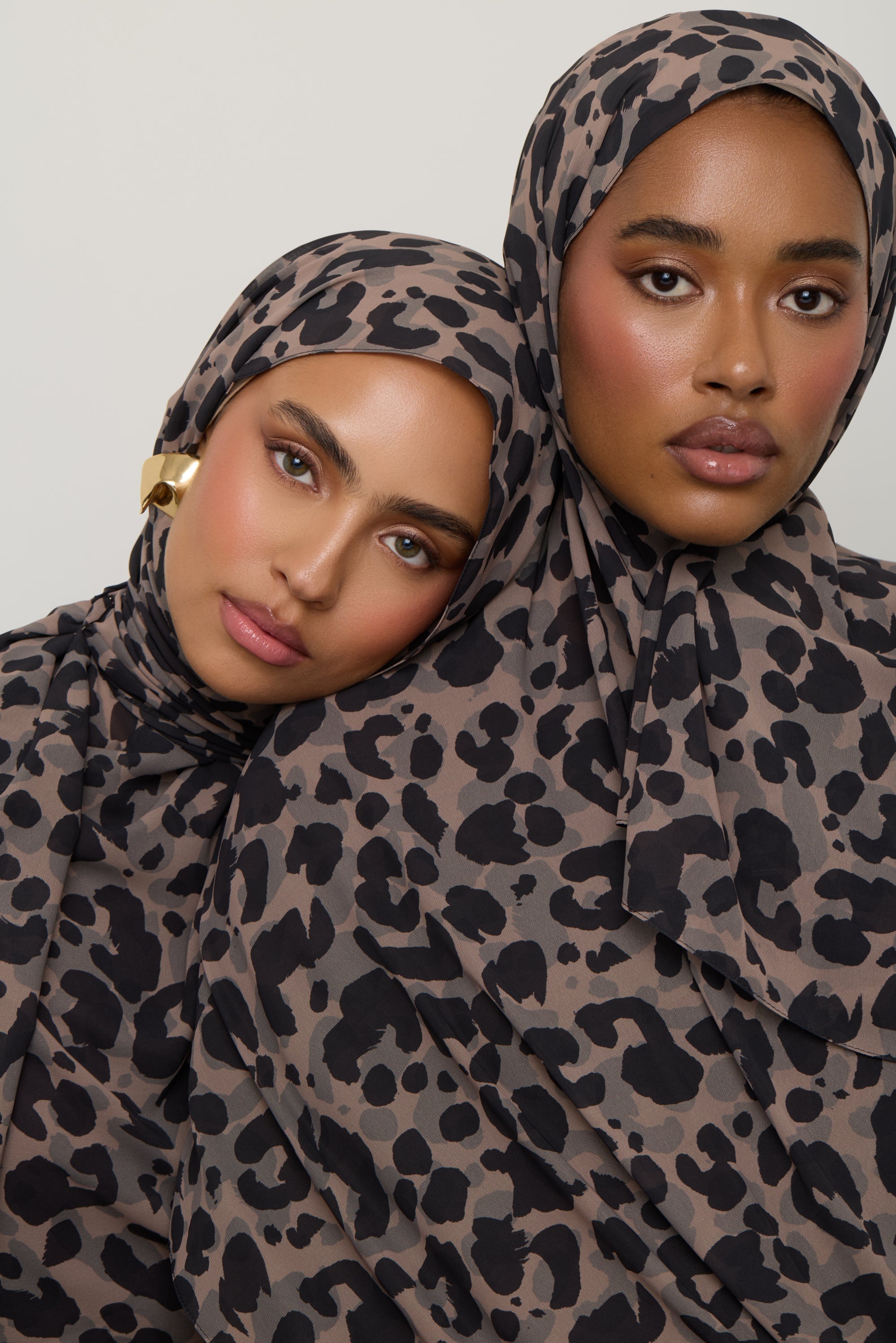 Printed Chiffon Hijab - Dune Spots Hijab Veiled 