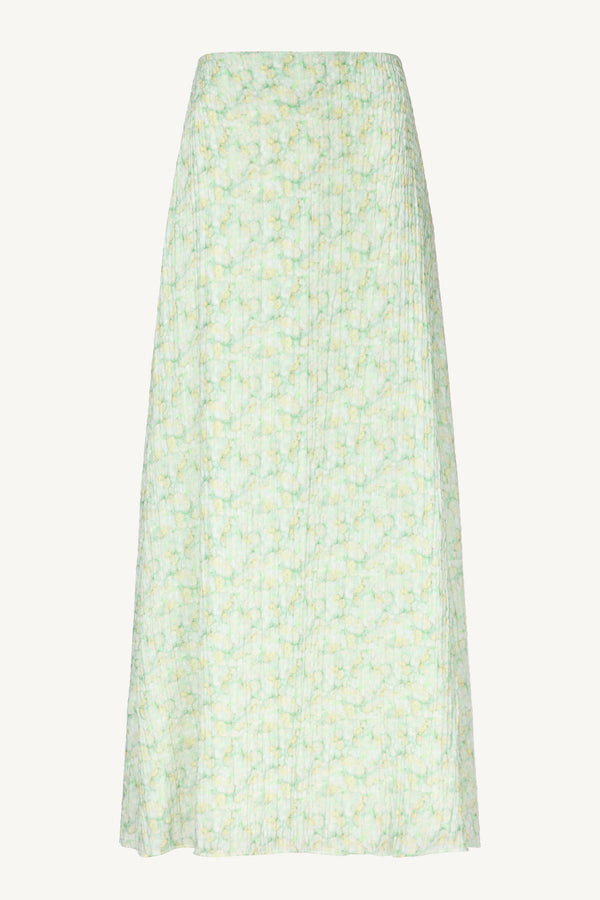 Printed Floral Maxi Skirt - Lemon Lime Dresses Veiled 