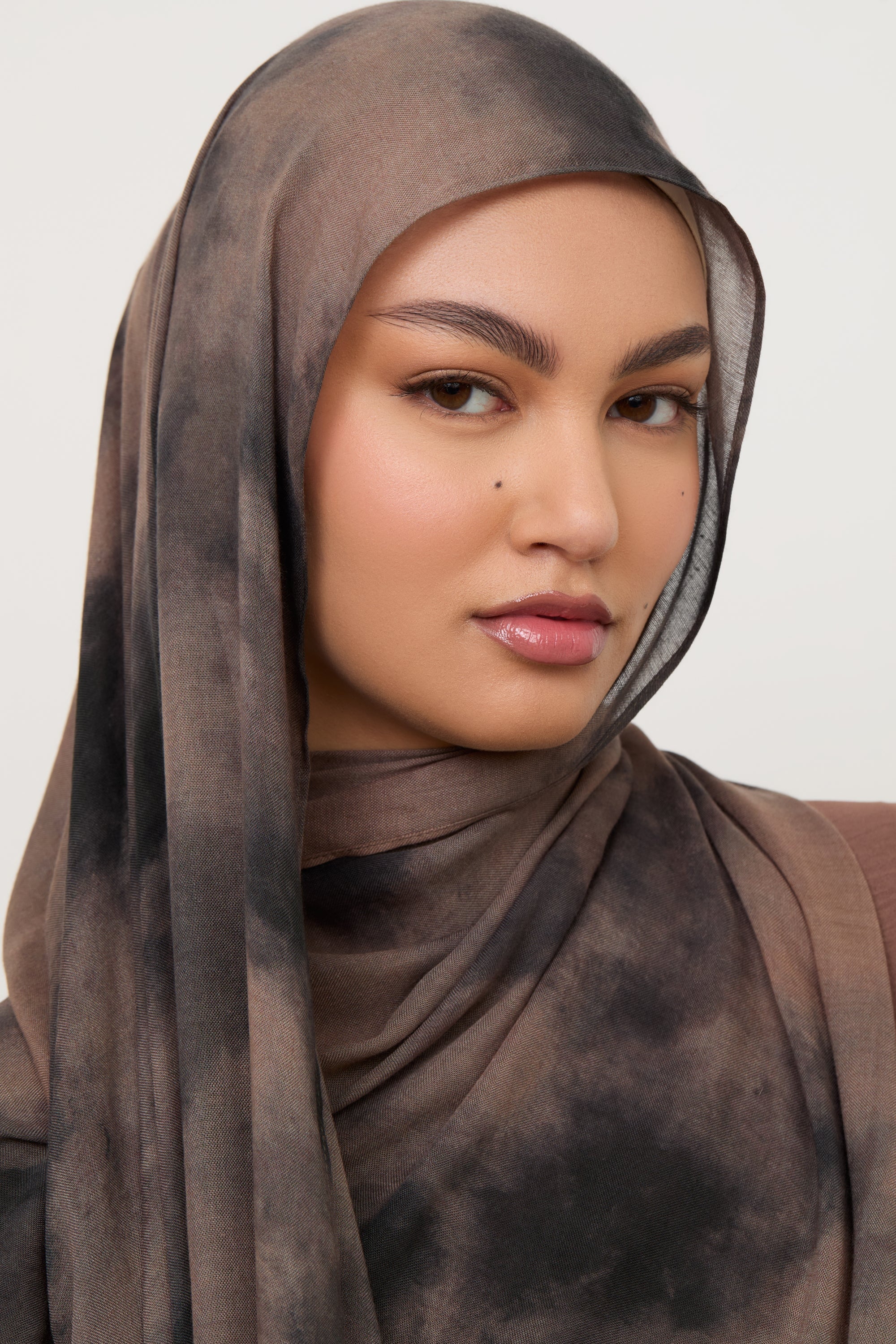 Printed Modal Hijab - Black Earth Hijabs Veiled 