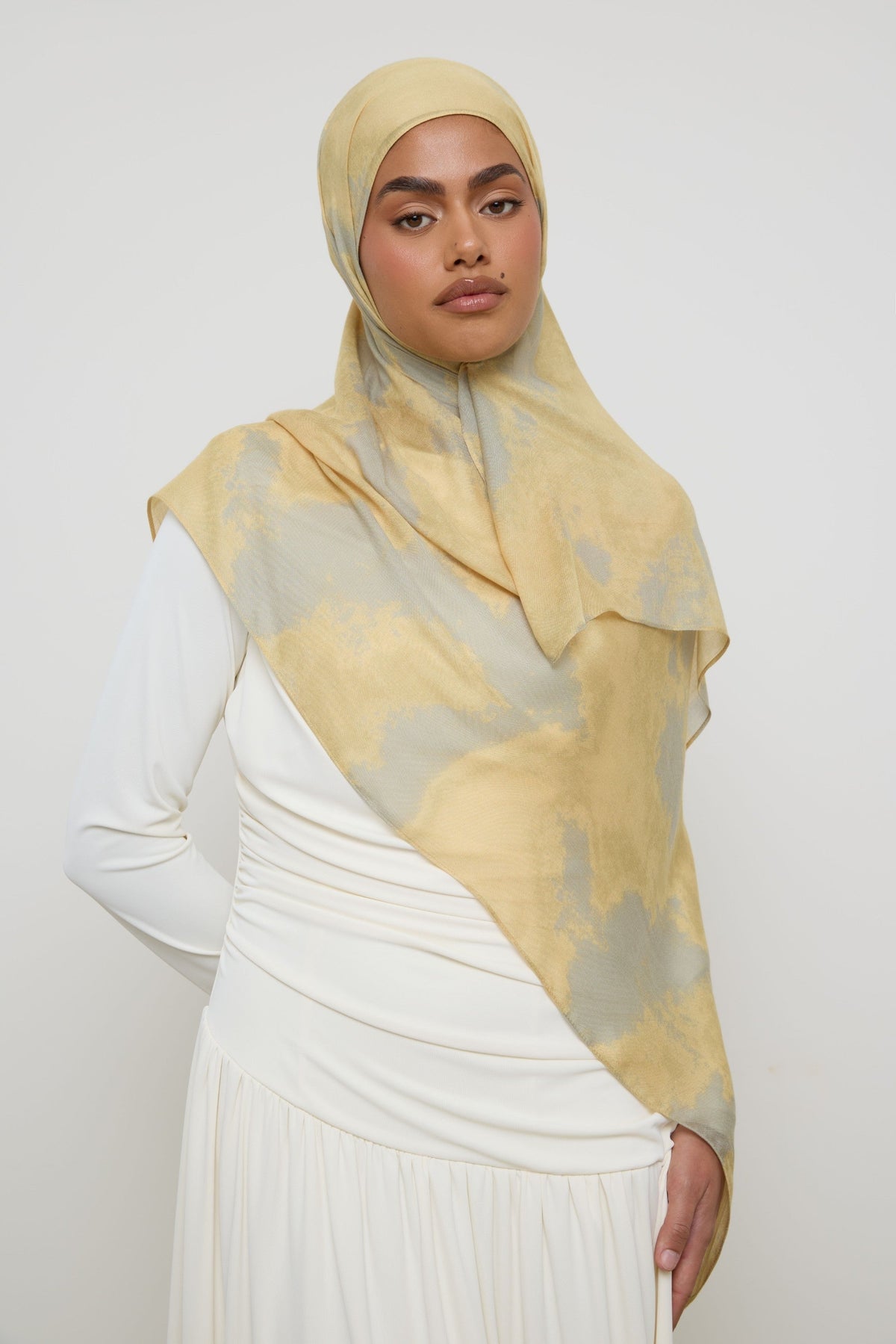 Printed Modal Hijab - Butterfly Clouds Hijabs Veiled 