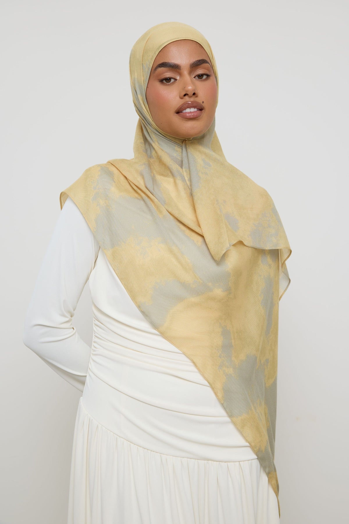 Printed Modal Hijab - Butterfly Clouds Hijabs Veiled 