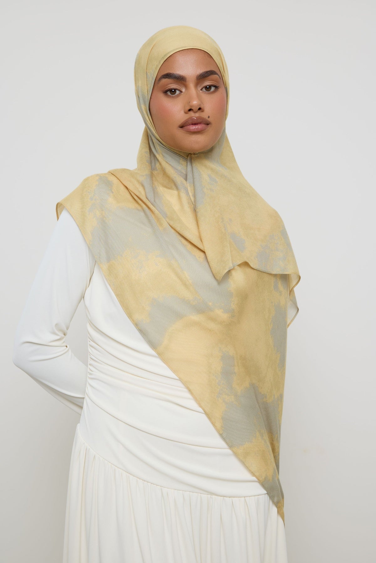 Printed Modal Hijab - Butterfly Clouds Hijabs Veiled 