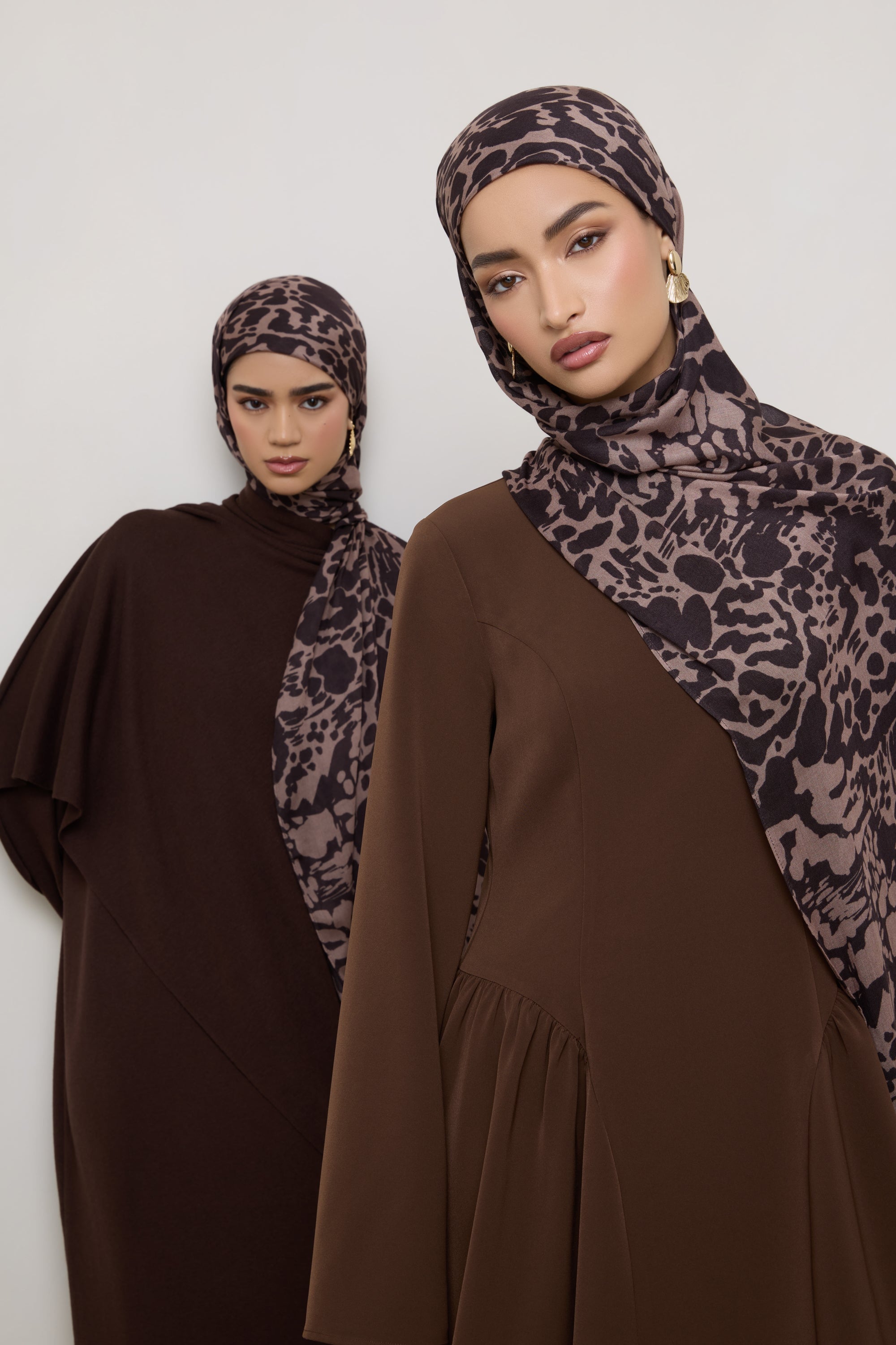 Printed Modal Hijab - Chocolate Spots Hijabs Veiled 