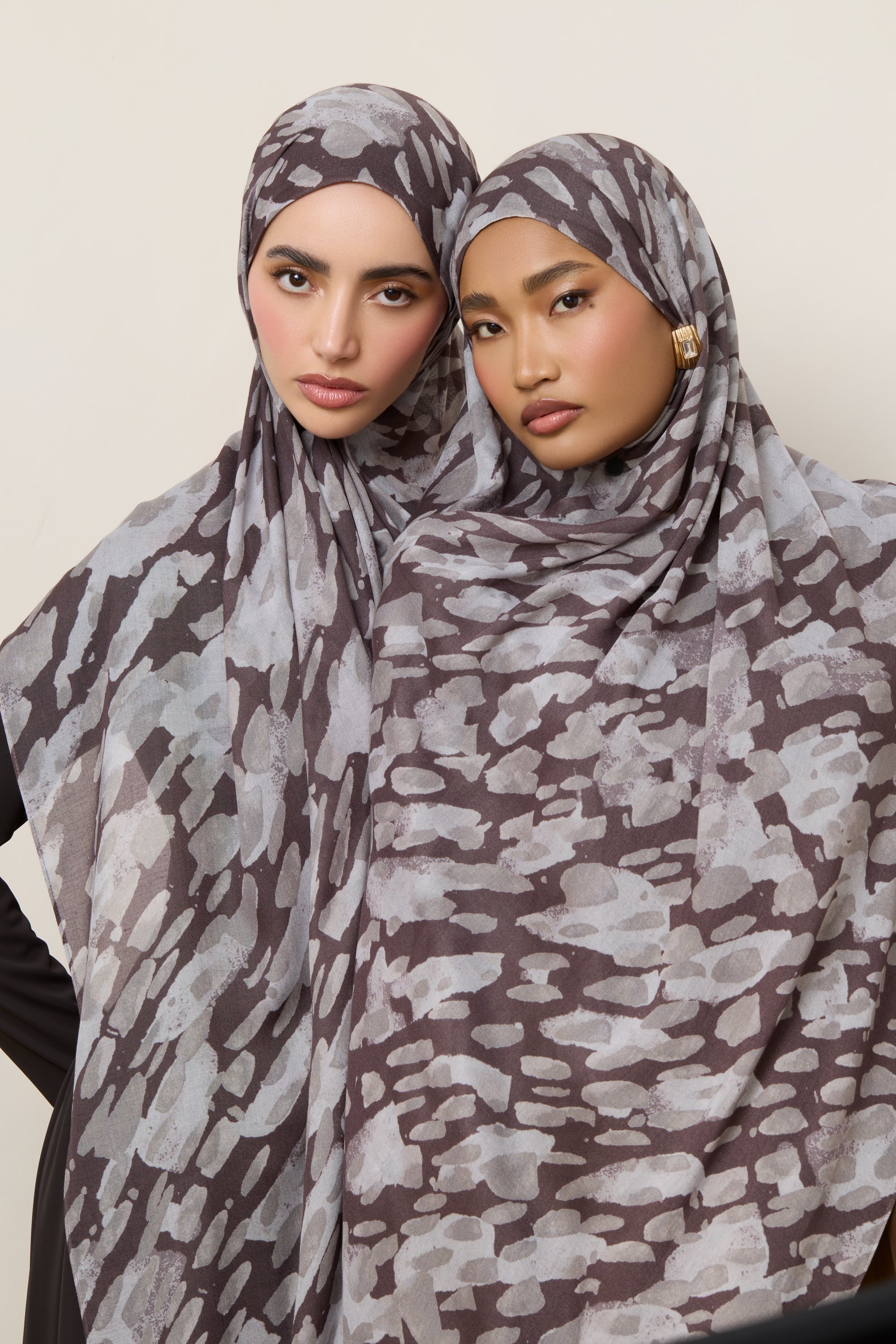 Printed Modal Hijab - Cloudburst Hijabs Veiled 