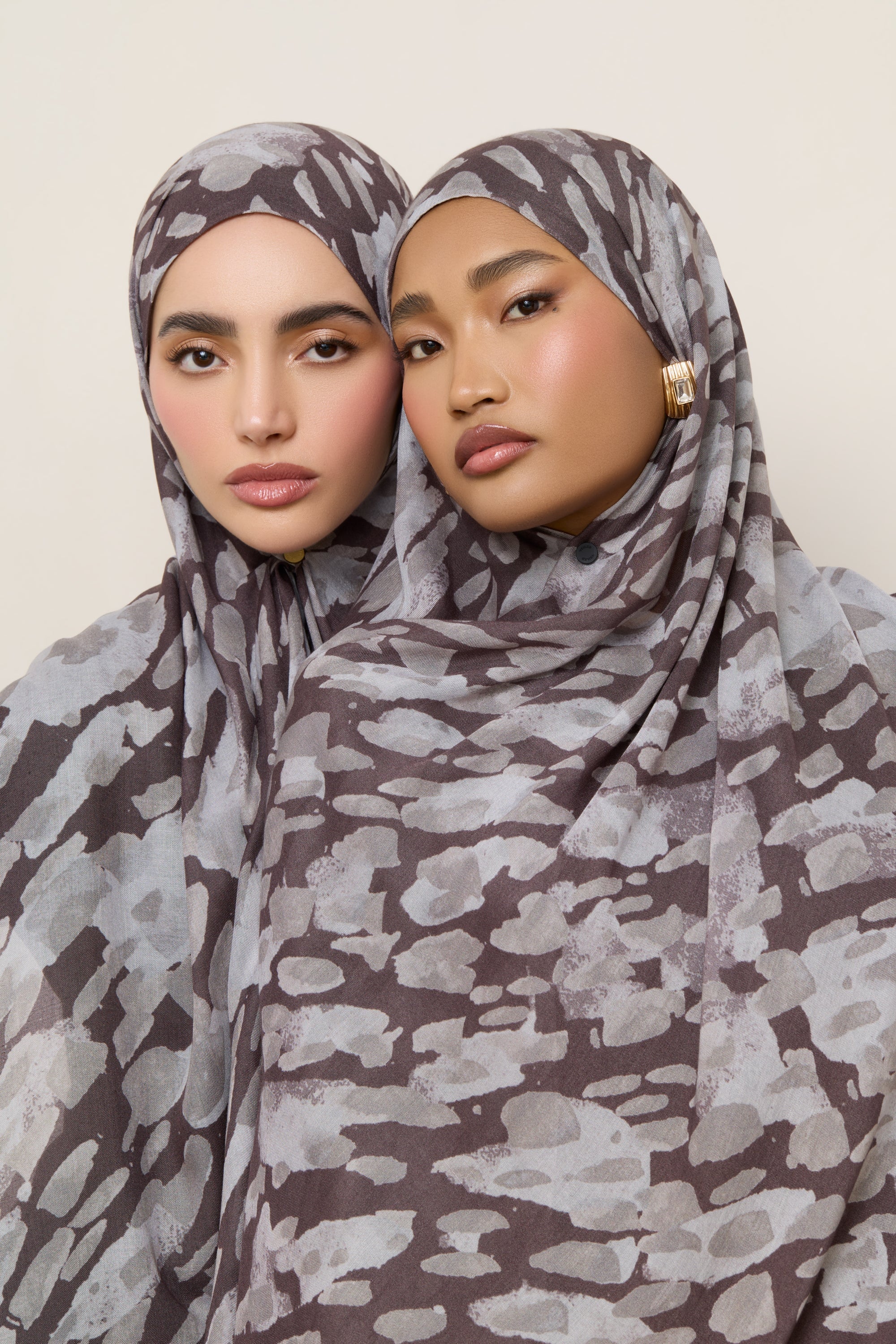 Printed Modal Hijab - Cloudburst Hijabs Veiled 