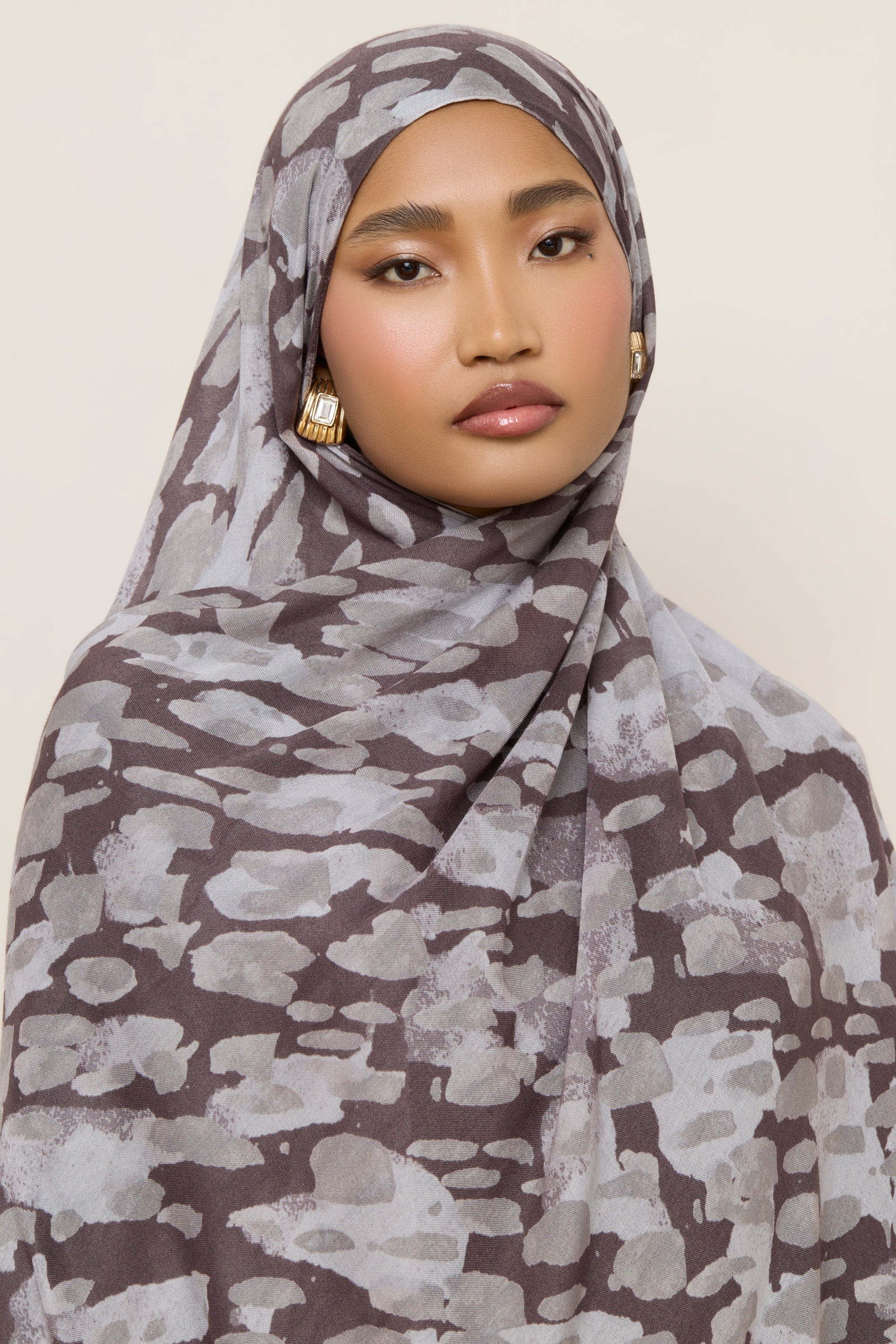 Printed Modal Hijab - Cloudburst Hijabs Veiled 