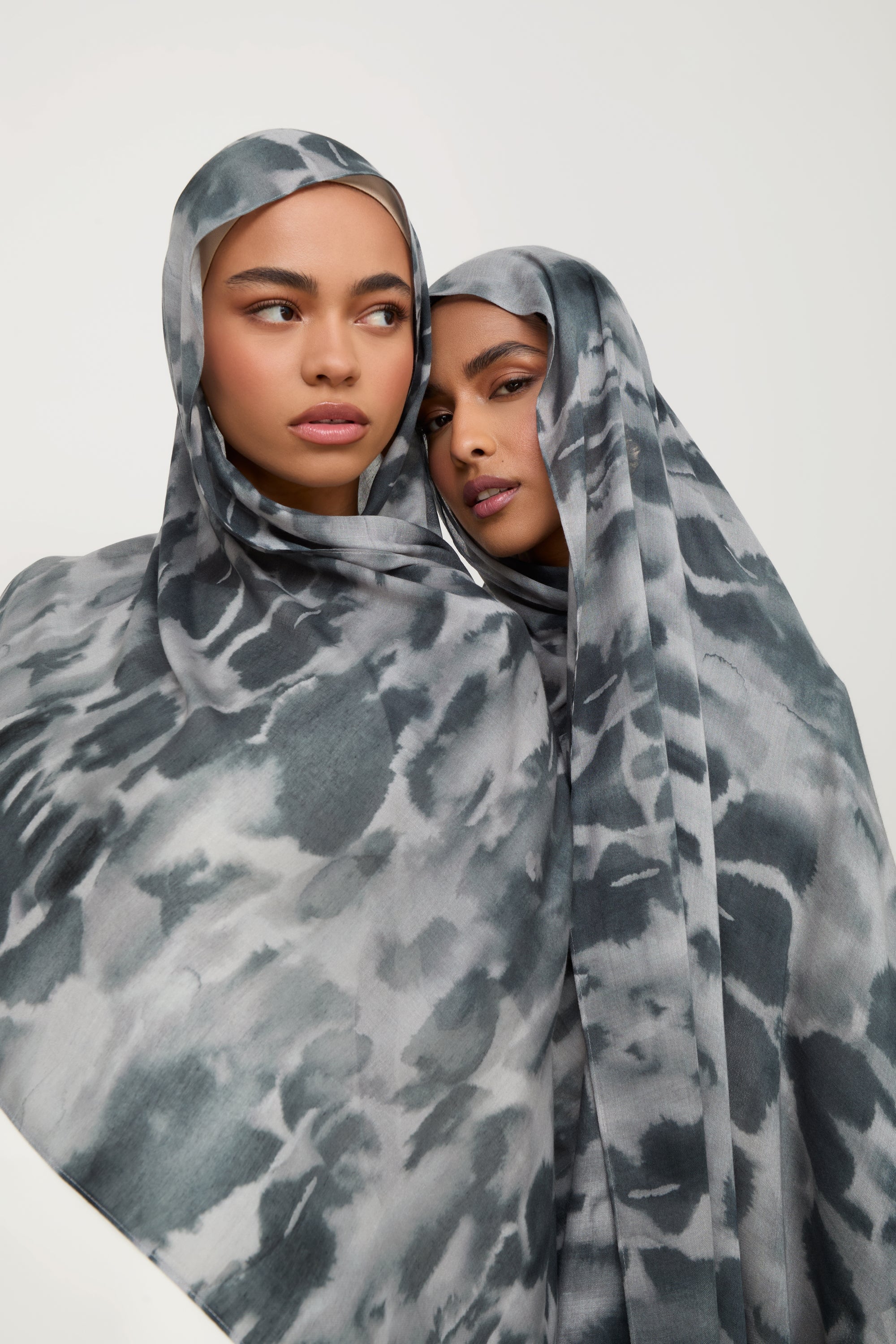 Printed Modal Hijab - Cloudy Night Hijabs Veiled 