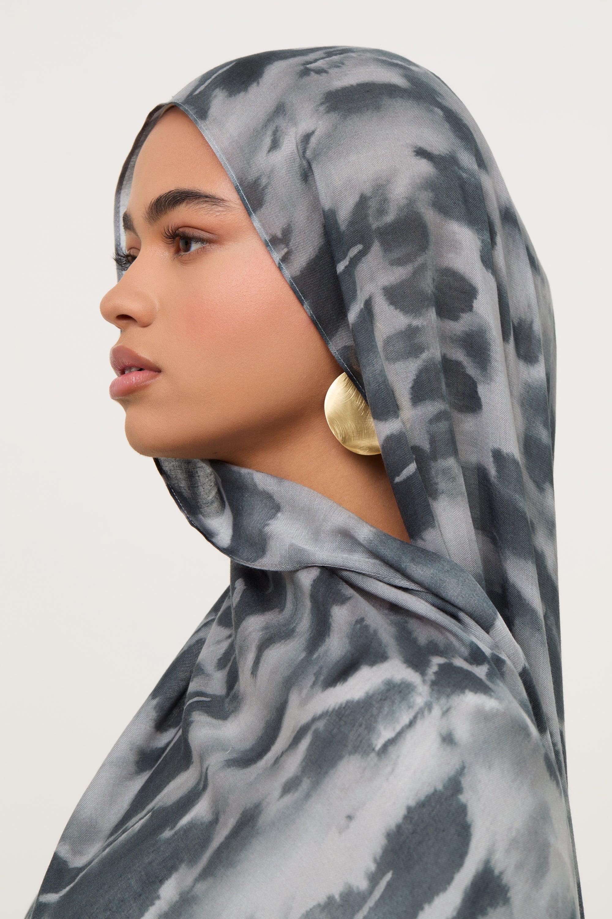 Printed Modal Hijab - Cloudy Night Hijabs Veiled 