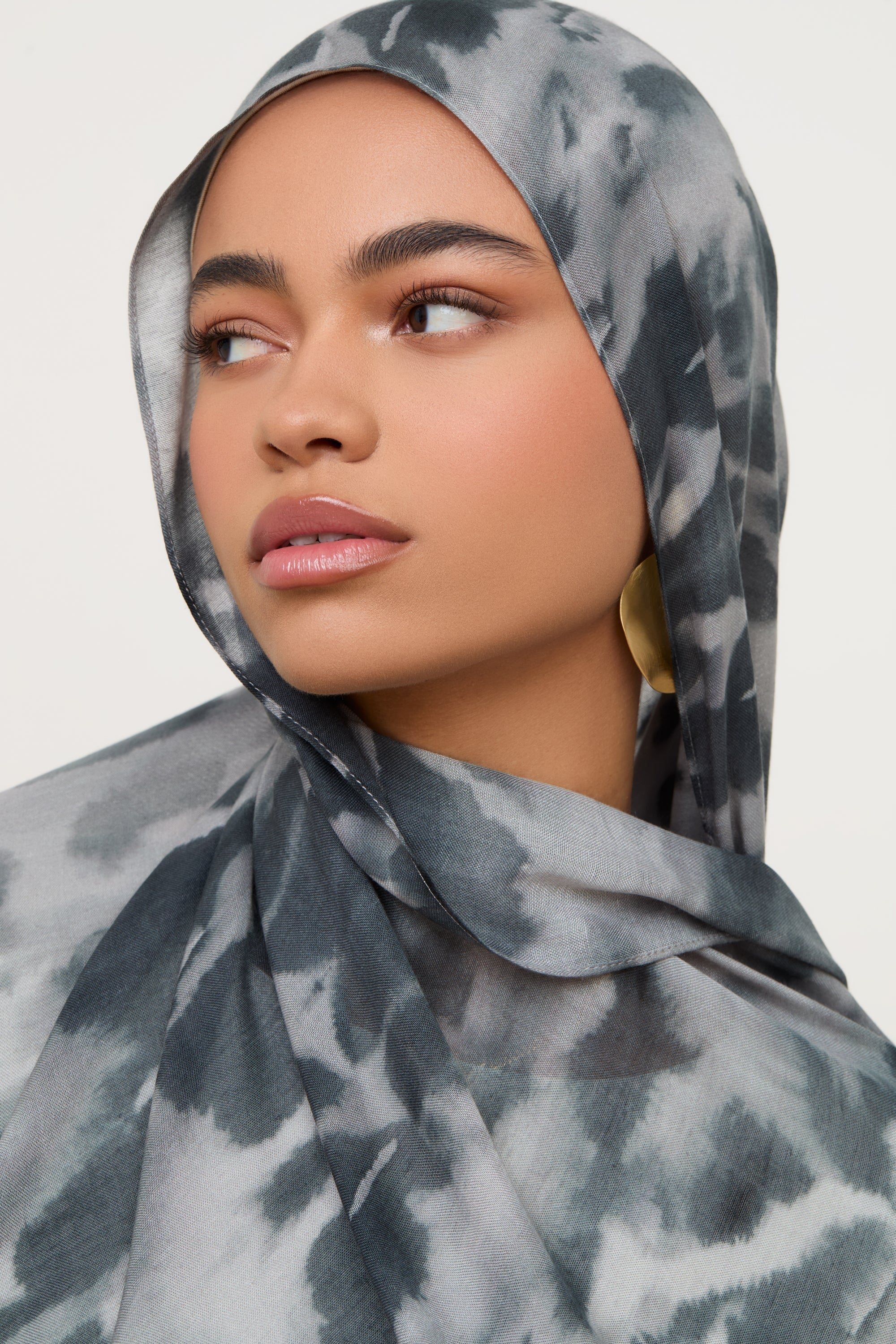 Printed Modal Hijab - Cloudy Night Hijabs Veiled 