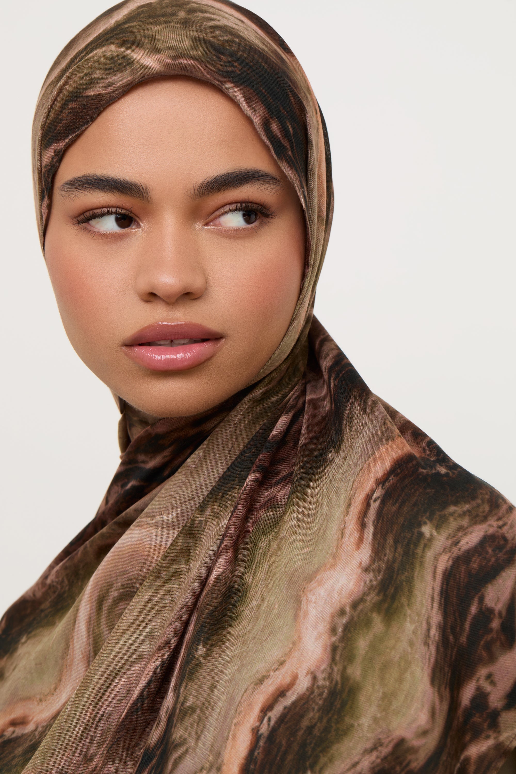 Printed Modal Hijab - Desert Marble Hijabs Veiled 