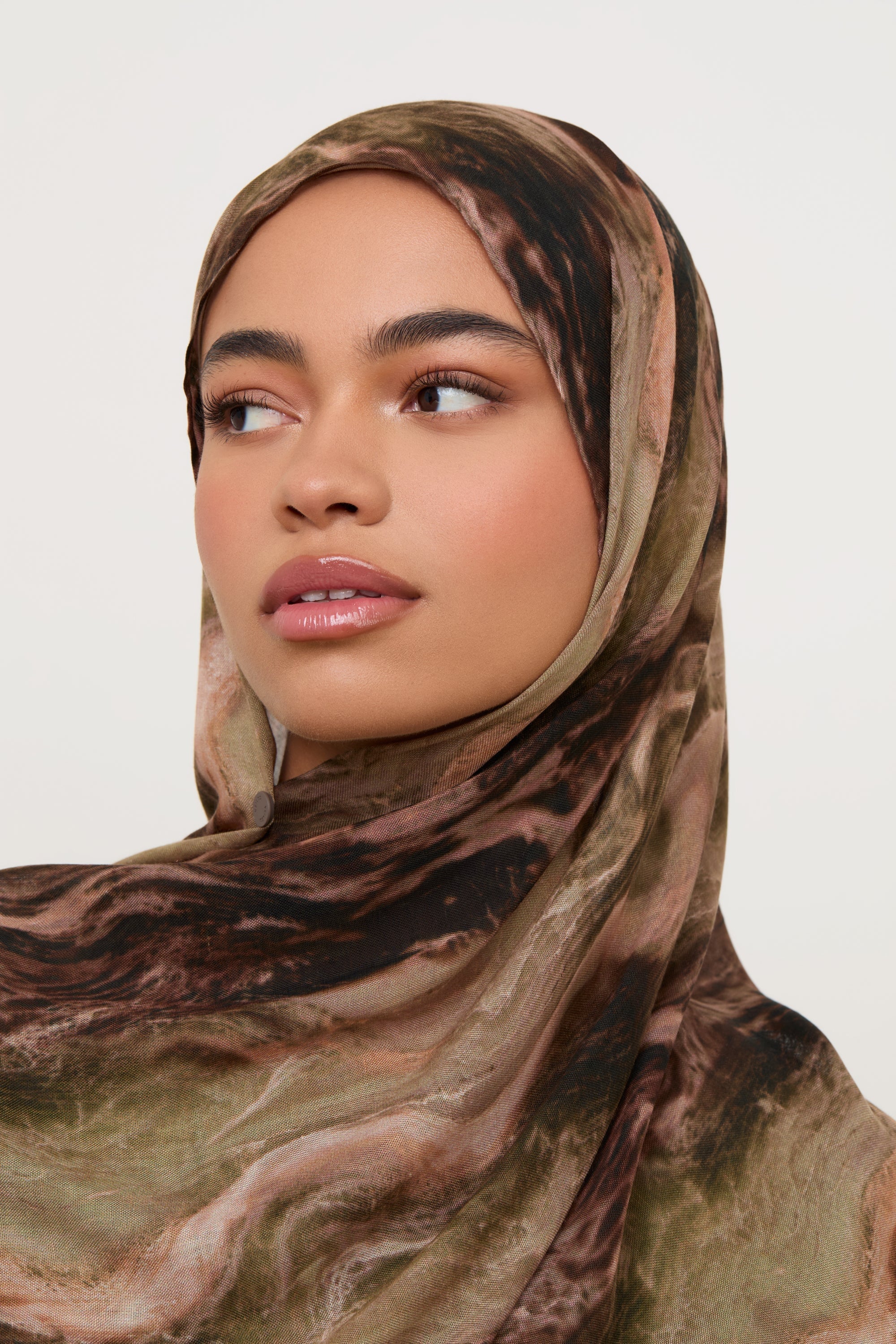 Printed Modal Hijab - Desert Marble Hijabs Veiled 