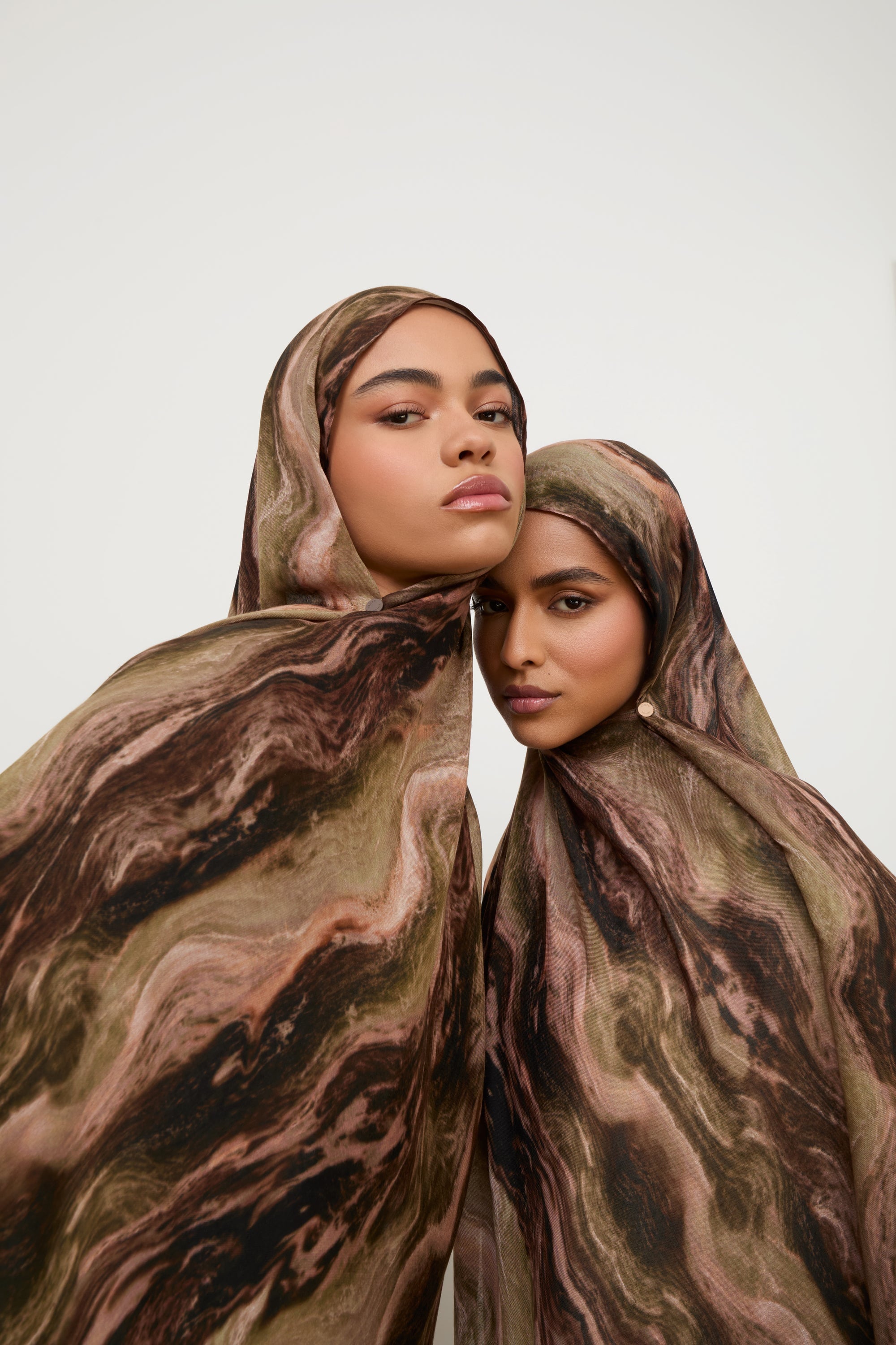 Printed Modal Hijab - Desert Marble Hijabs Veiled 