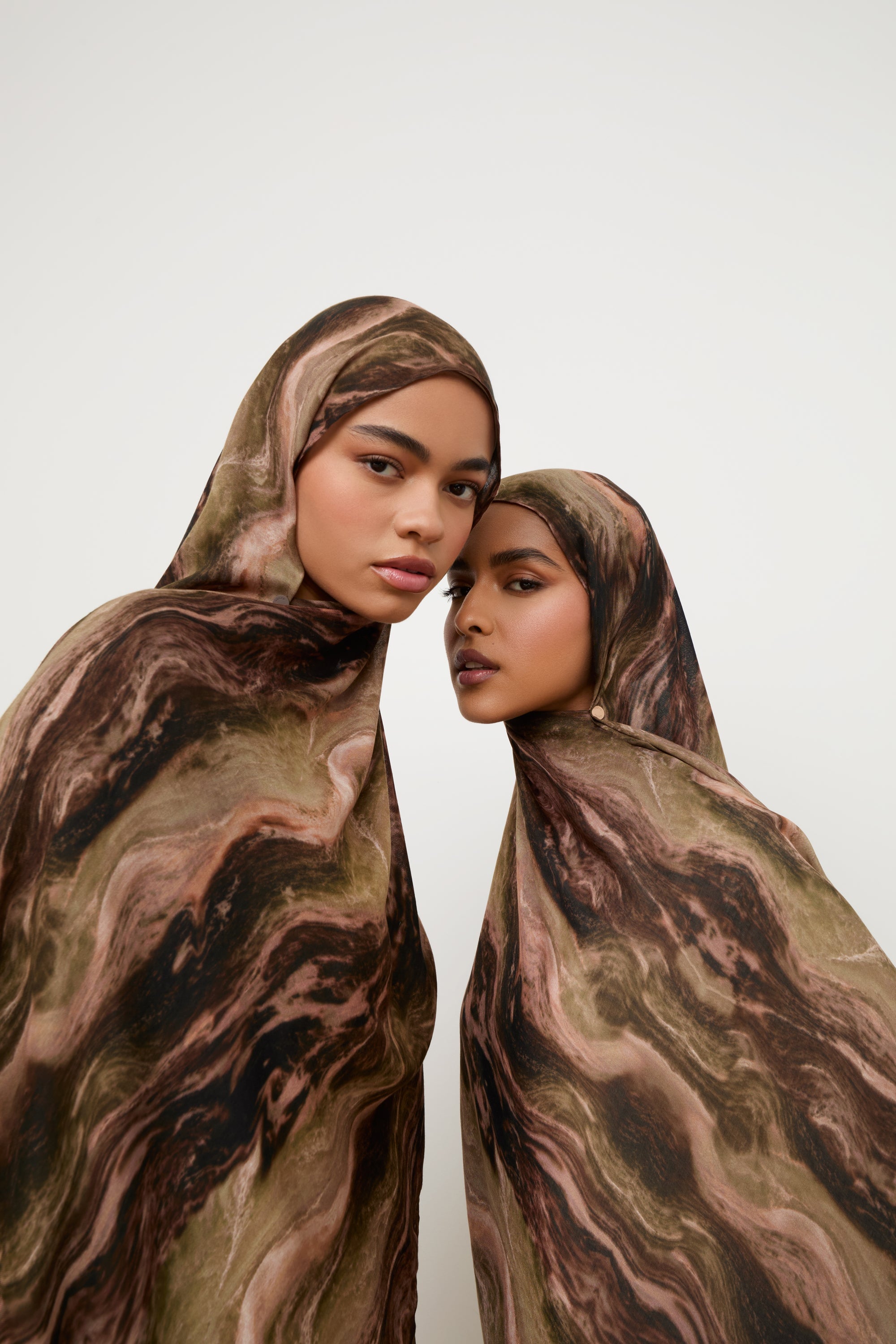 Printed Modal Hijab - Desert Marble Hijabs Veiled 