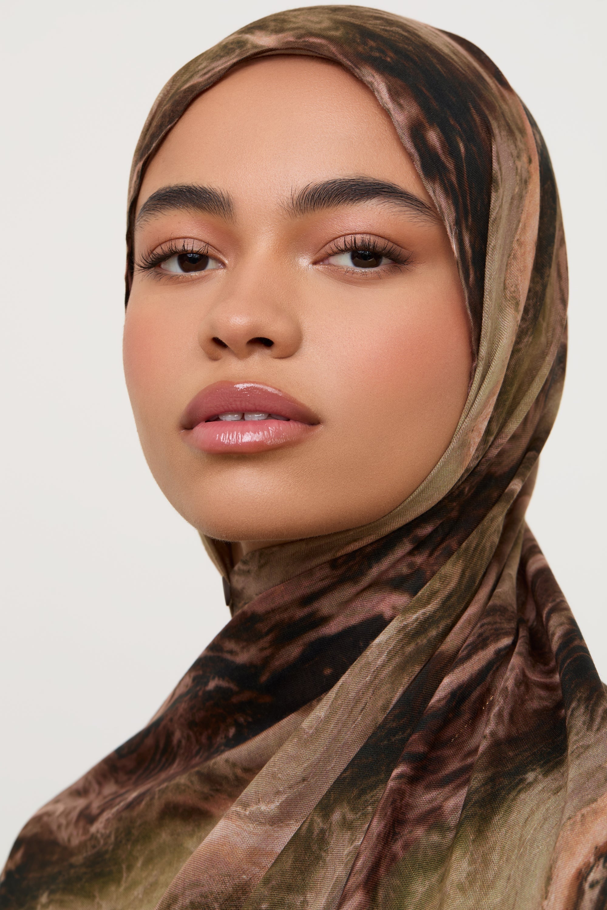 Printed Modal Hijab - Desert Marble Hijabs Veiled 