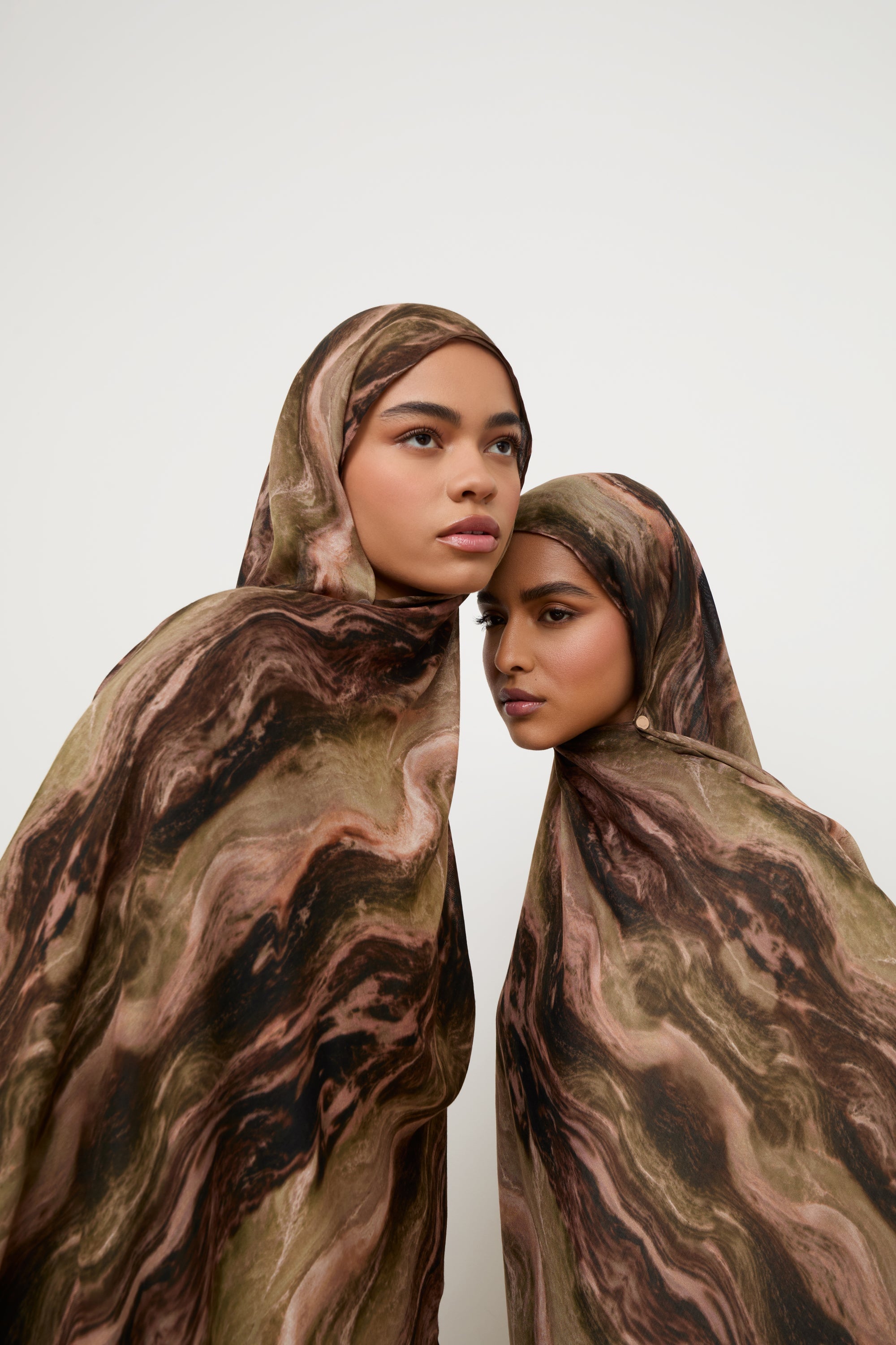 Printed Modal Hijab - Desert Marble Hijabs Veiled 